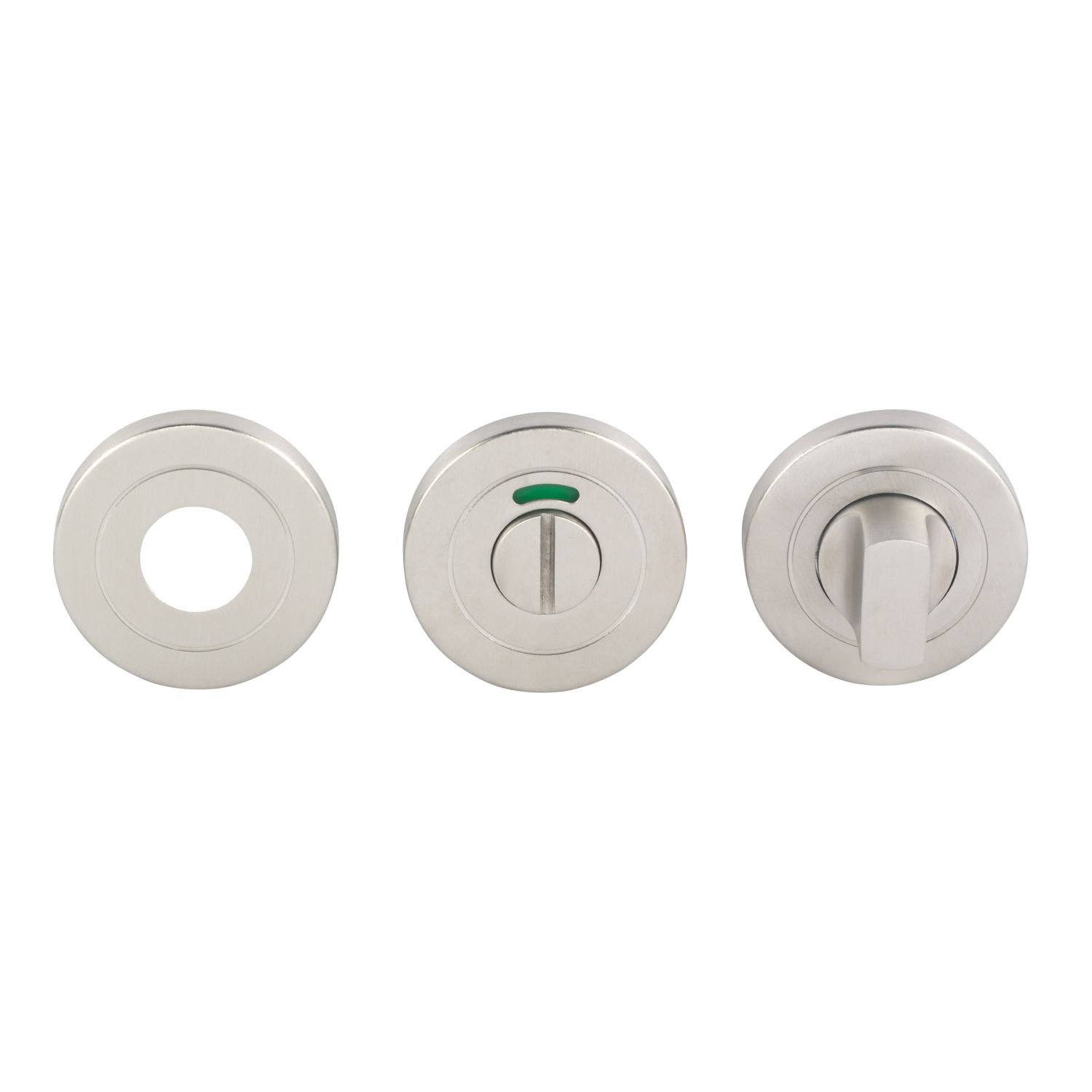Eurospec Standard WC Thumbturn Set Satin Stainless Steel 52mm (8966J)