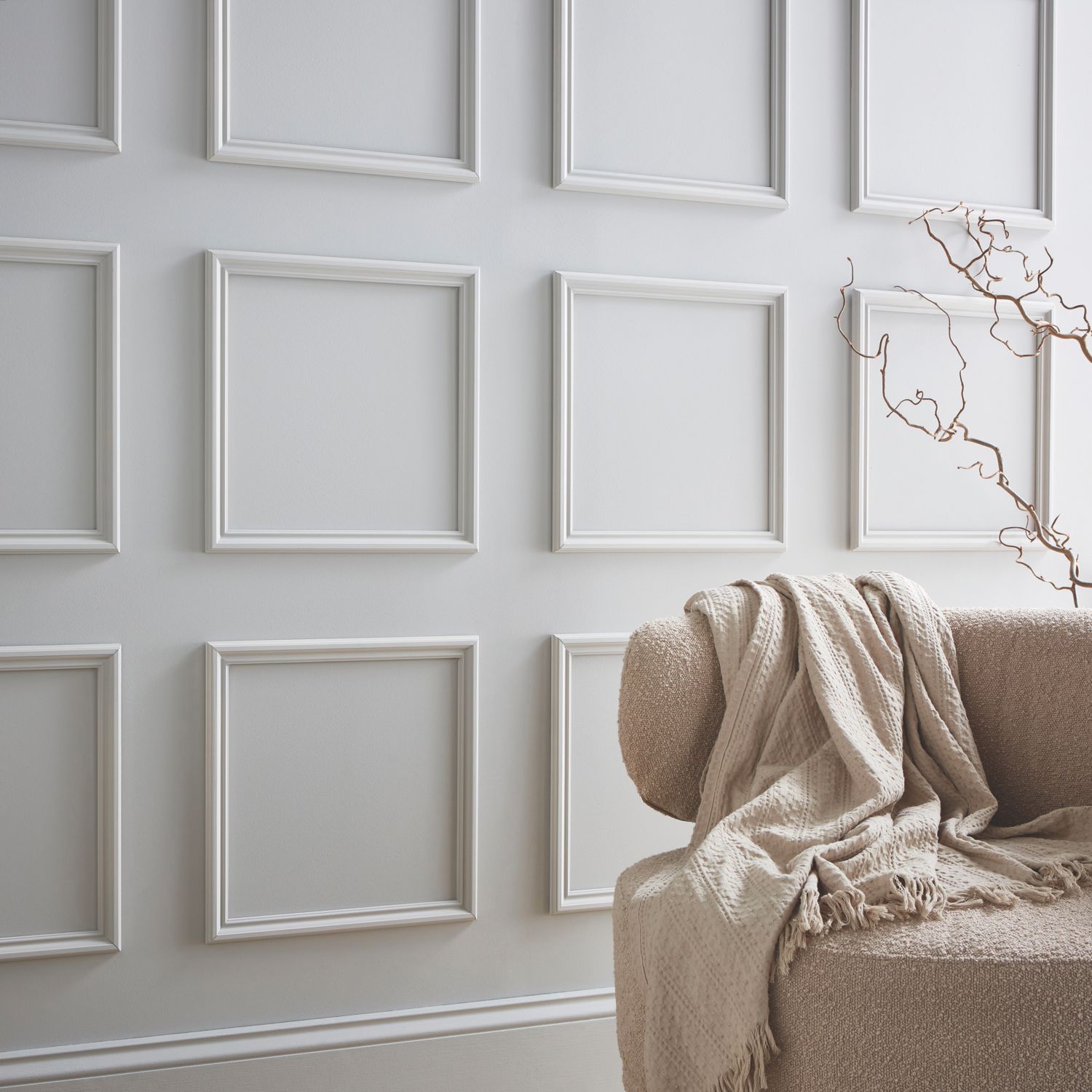 Richard Burbidge Softwood Classic PaintReady Wall Panelling Kit 420mm x 12mm x 420mm 12 Piece Set (896AJ)