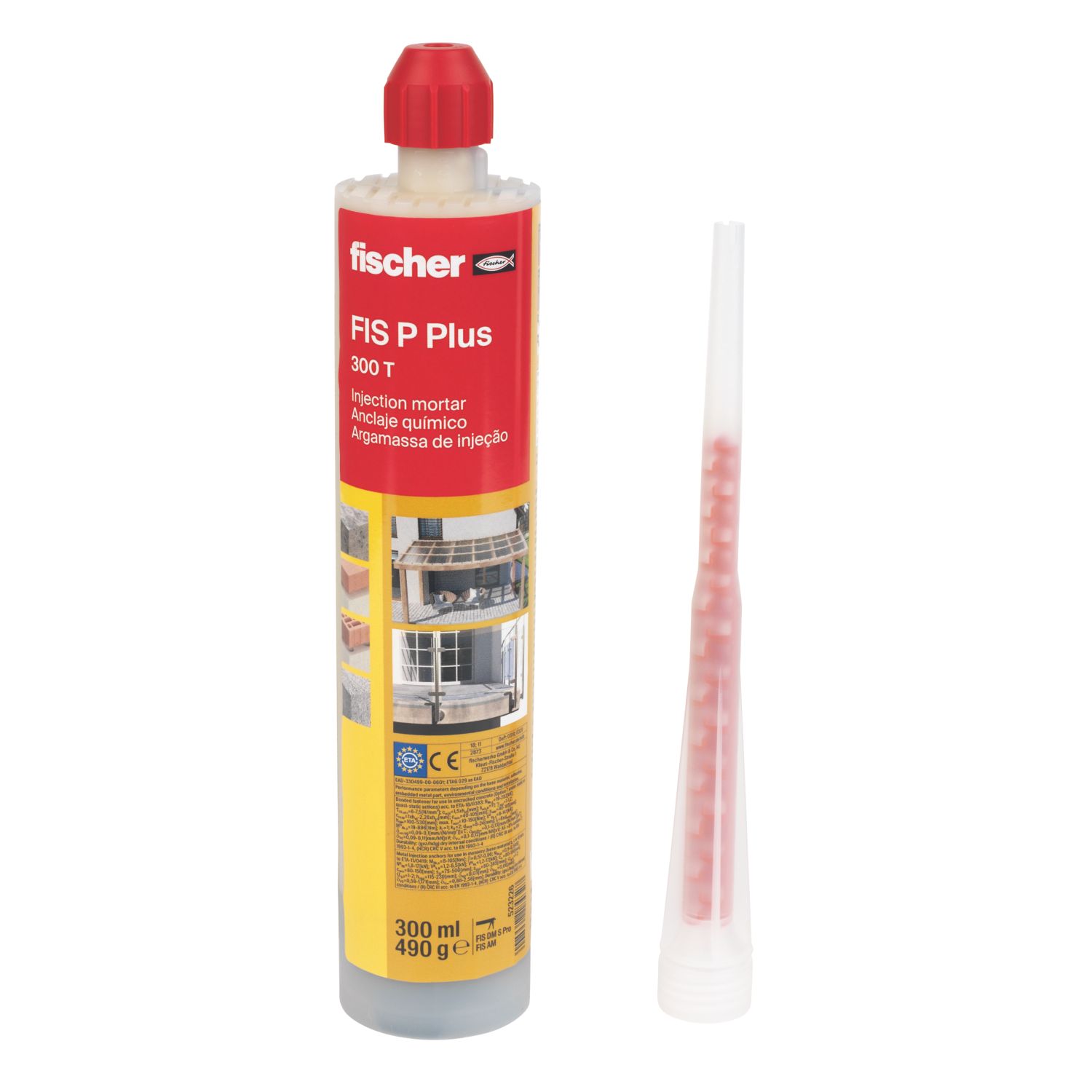 Fischer FIS P Plus Polyester Hybrid Mortar Injection Resin 300ml (898JJ)