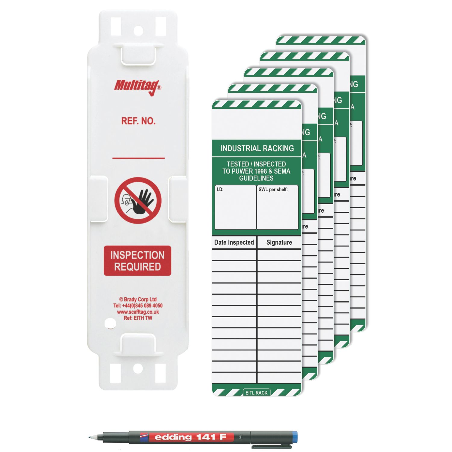 Scafftag Racking Tag Kit 7 Pieces (898YU)