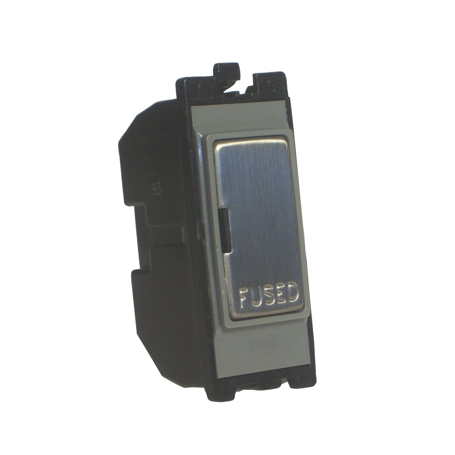 Varilight PowerGrid 13AX Grid Fused Spur Brushed Steel with Colour-Matched Inserts (90005)