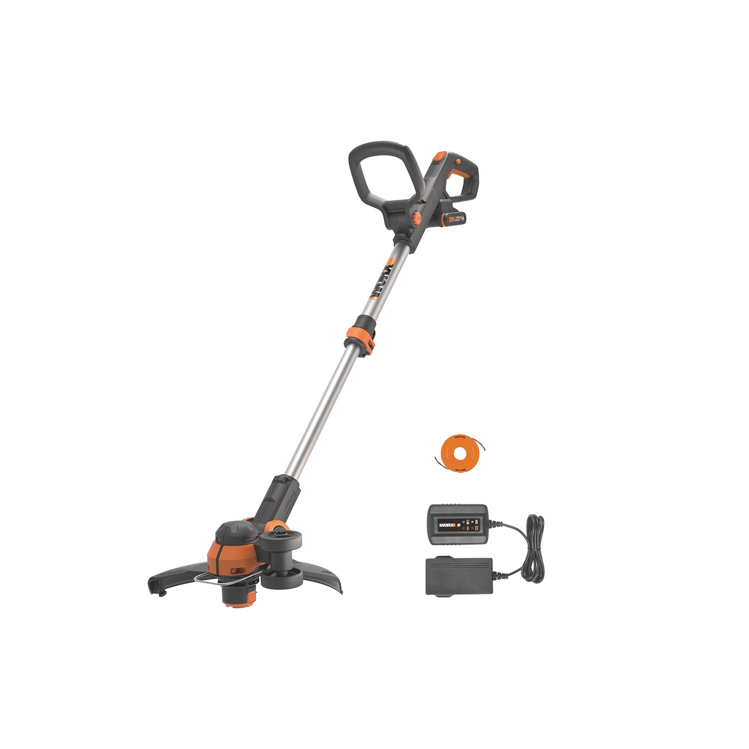 Worx WG163E 20V 1 x 2.0Ah Lithium PowerShare Cordless Grass Trimmer (902HA)
