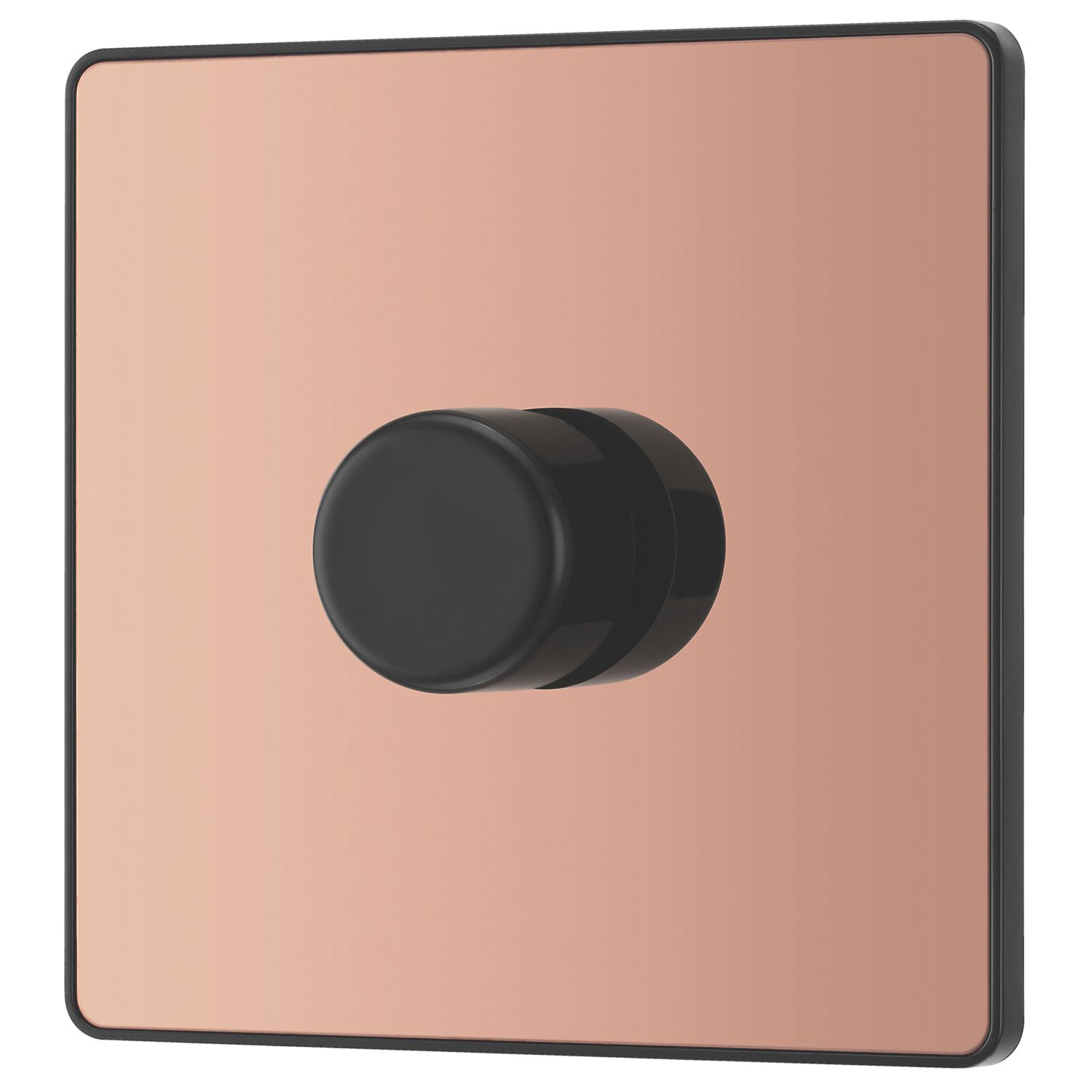 British General Evolve 1-Gang 2-Way LED Dimmer Switch Copper with Black Inserts (902PY)