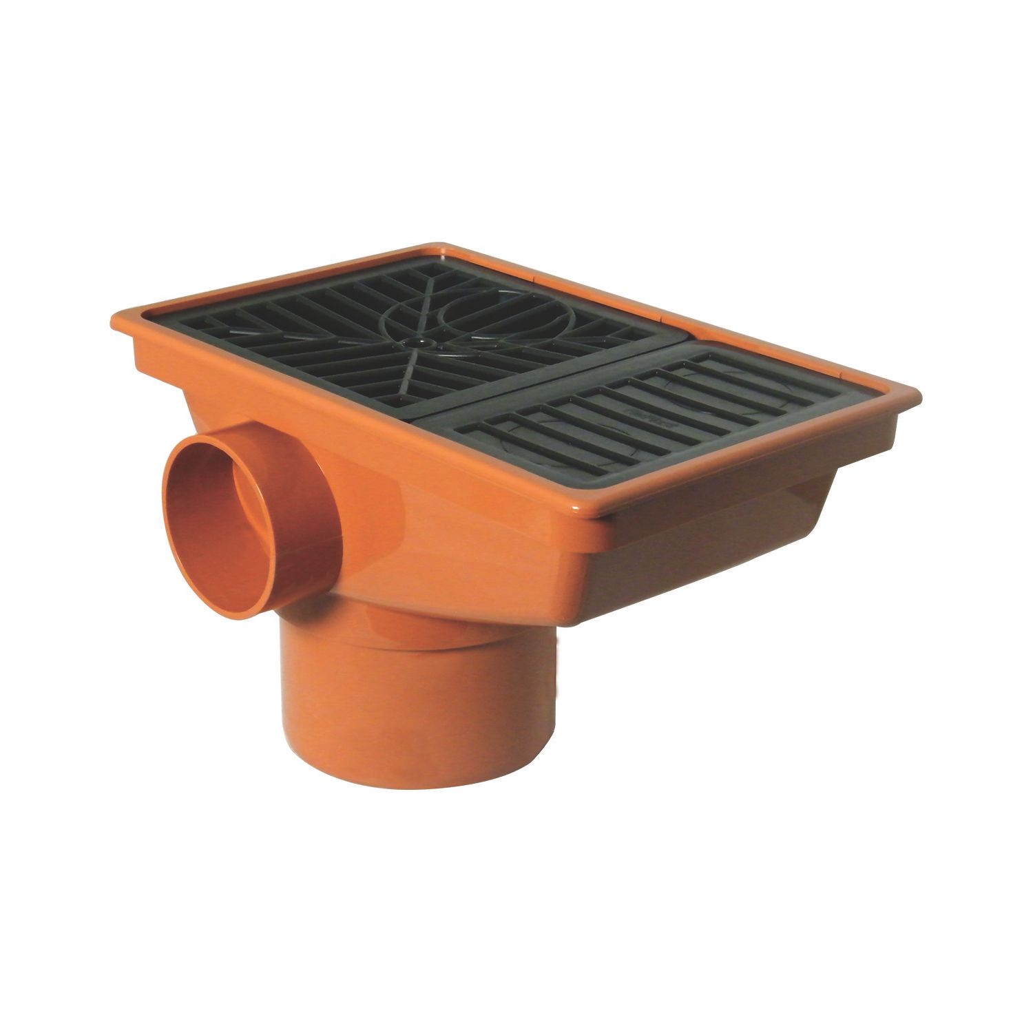 FloPlast Push-Fit Rectangular Grid Rec Hopper 110mm (90316)