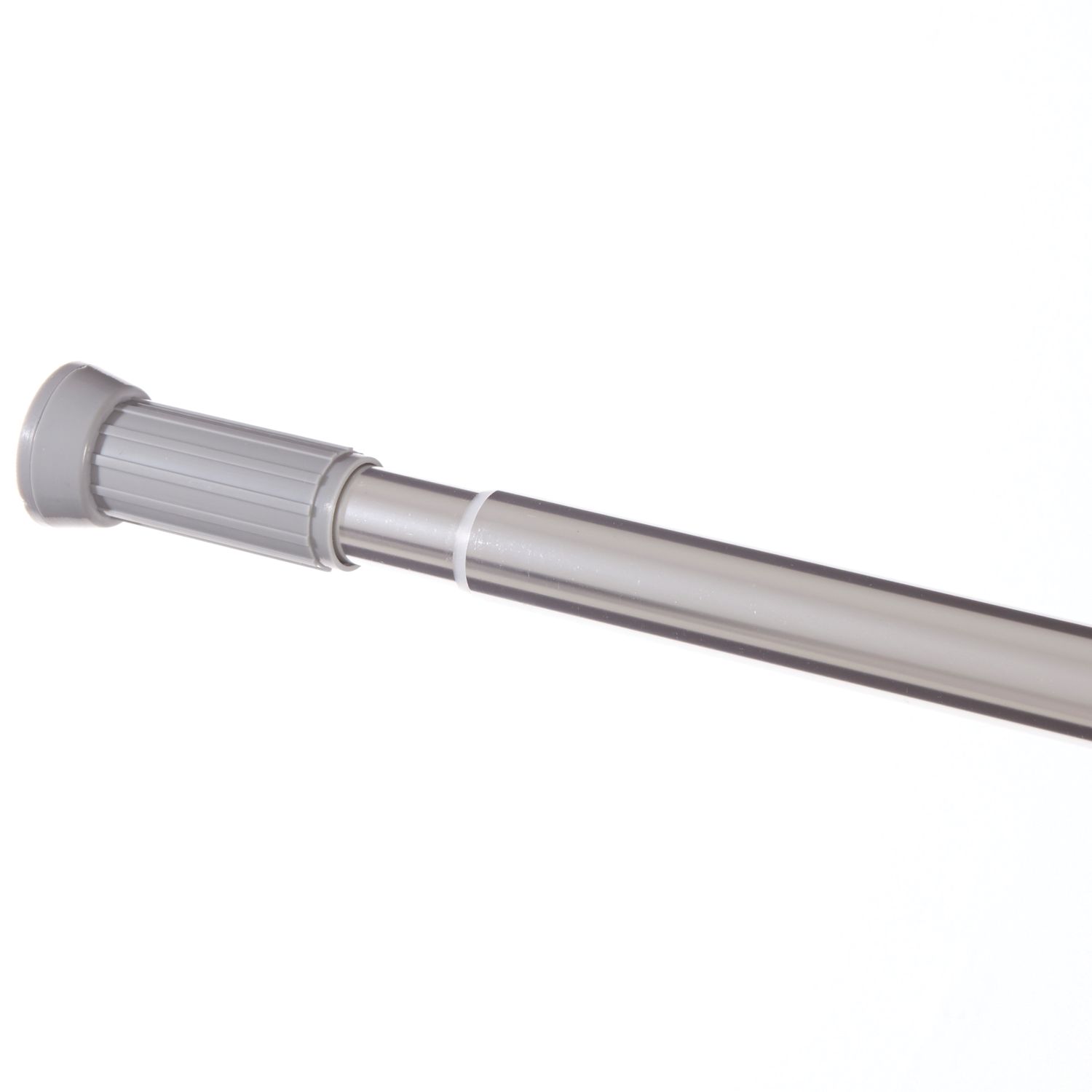 Straight Extendable Shower Curtain Rail Aluminium Chrome 700-1200mm (903RE)