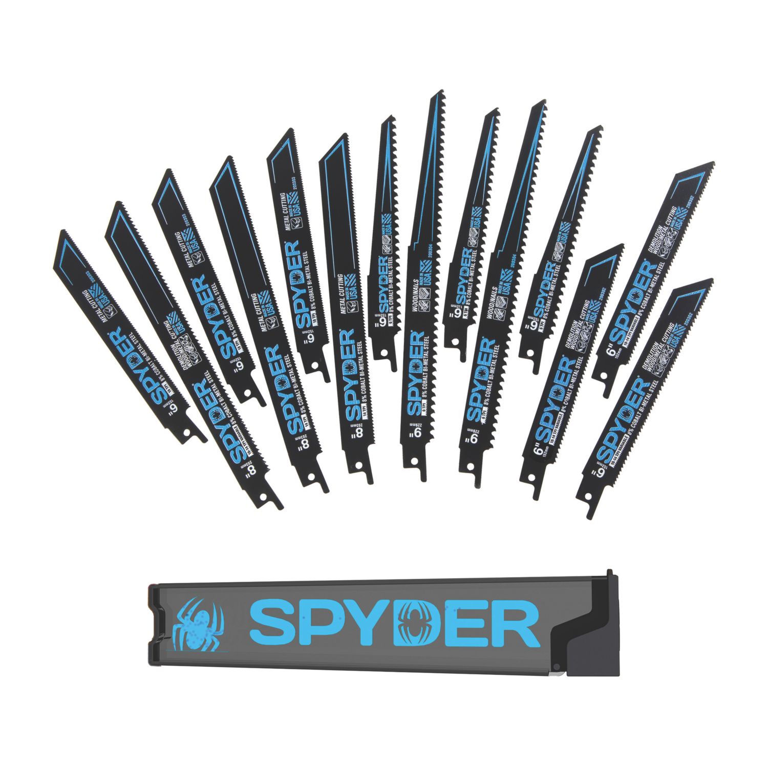 Spyder Multi-Material Reciprocating Saw Blade Set 14 Pieces (905CX)