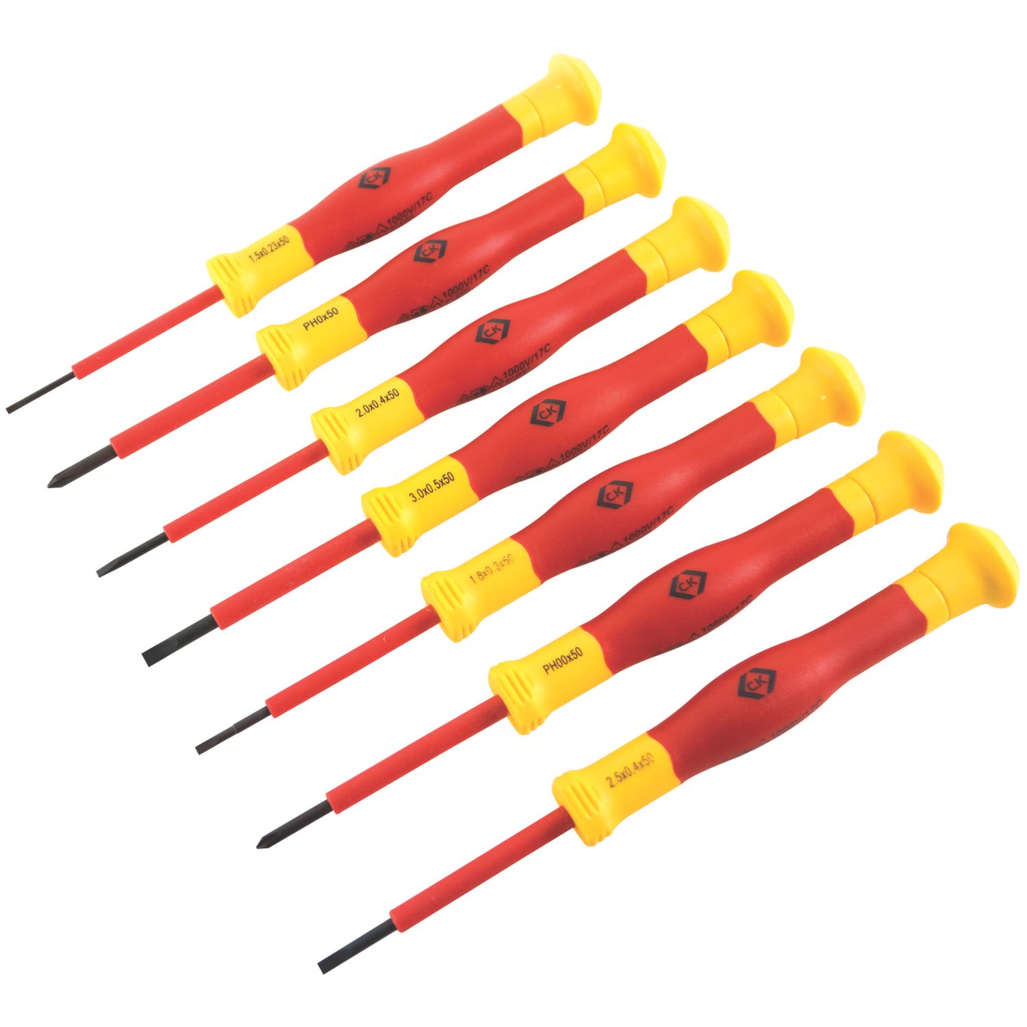C.K Mixed Precision VDE Screwdriver Set 7 Pieces (906JF)