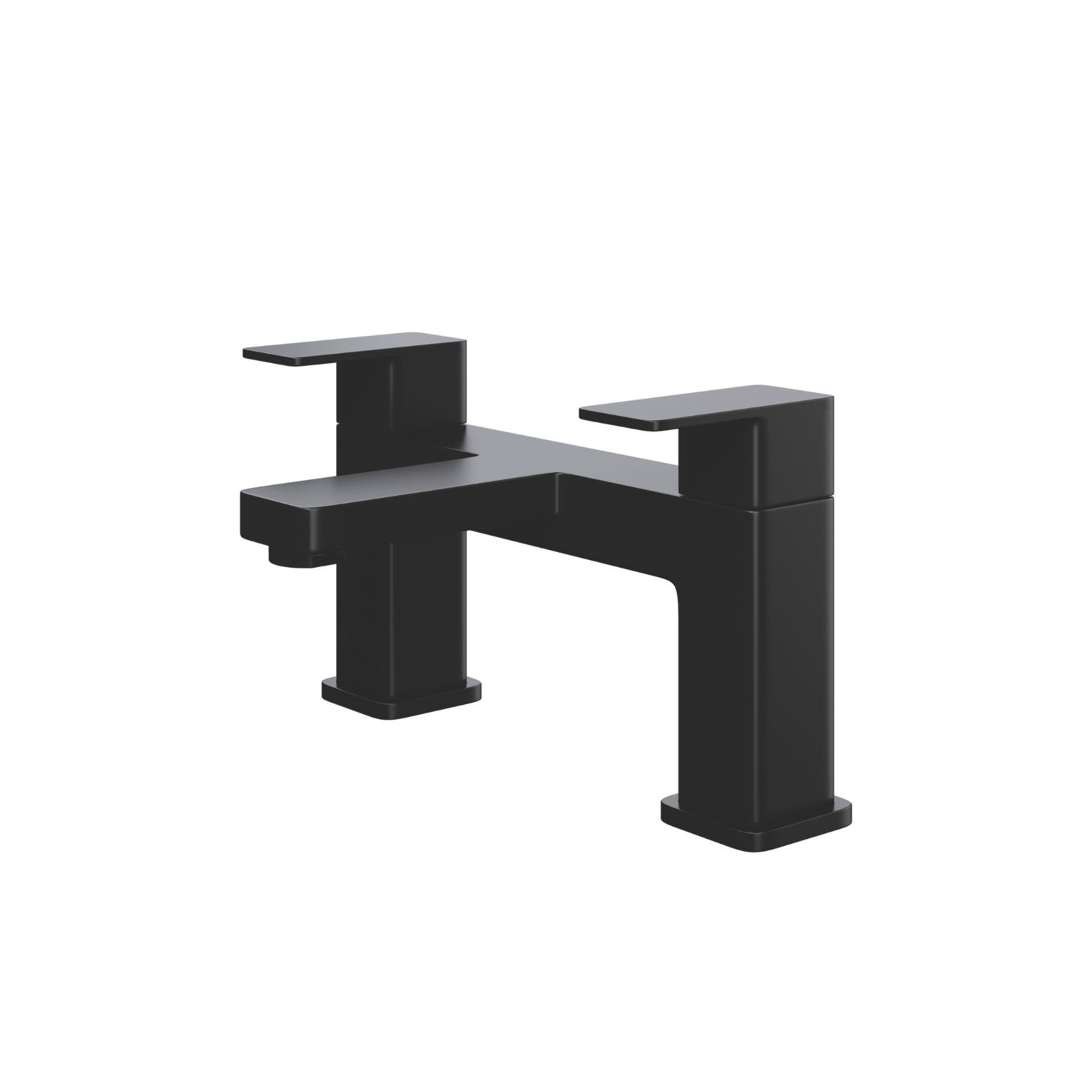 ETAL Lanza Deck Mounted Bath Filler Tap Matt Black (906YU)