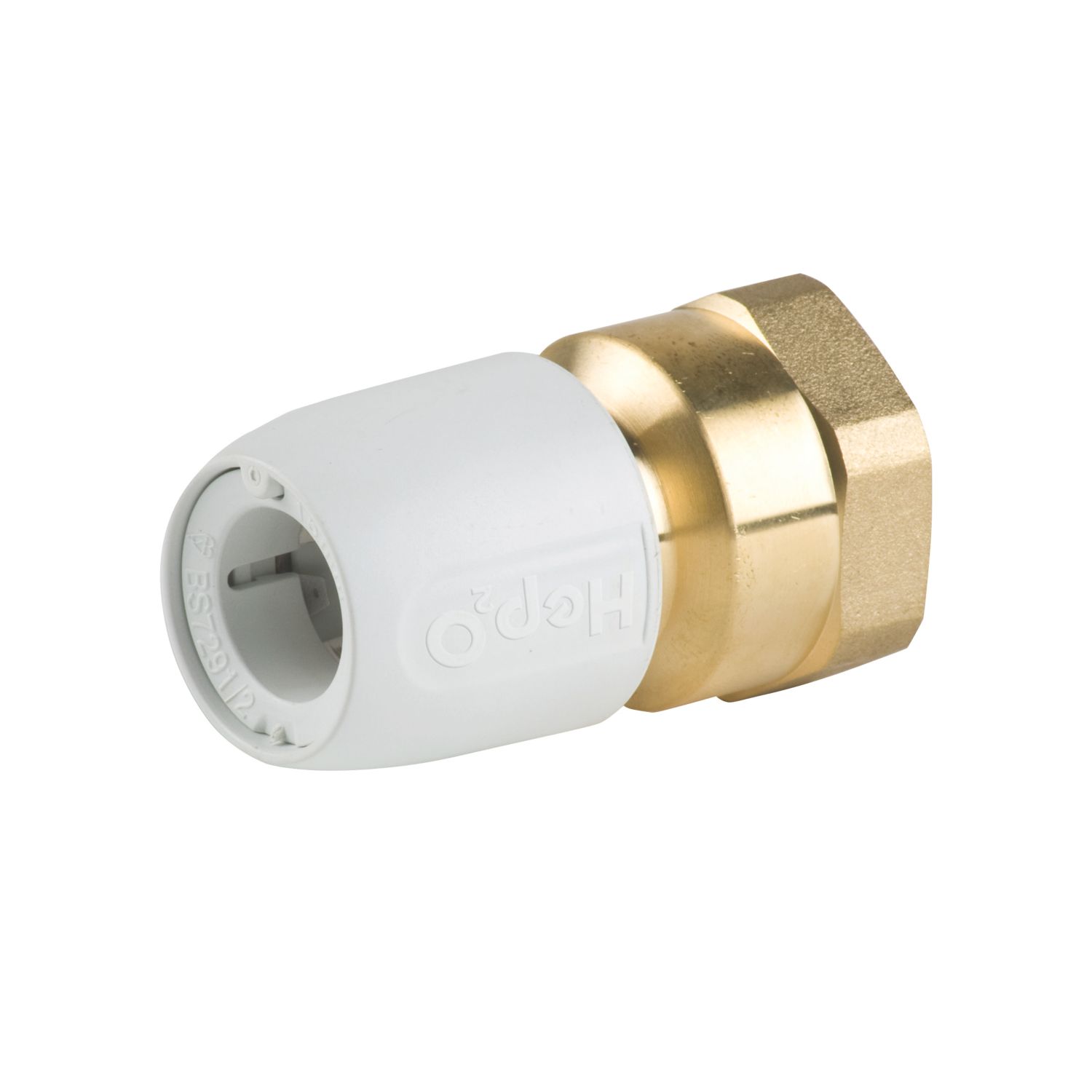 Hep2O Plastic Push-Fit Adapting Female Coupler 15mm x 3/4" (907FJ)