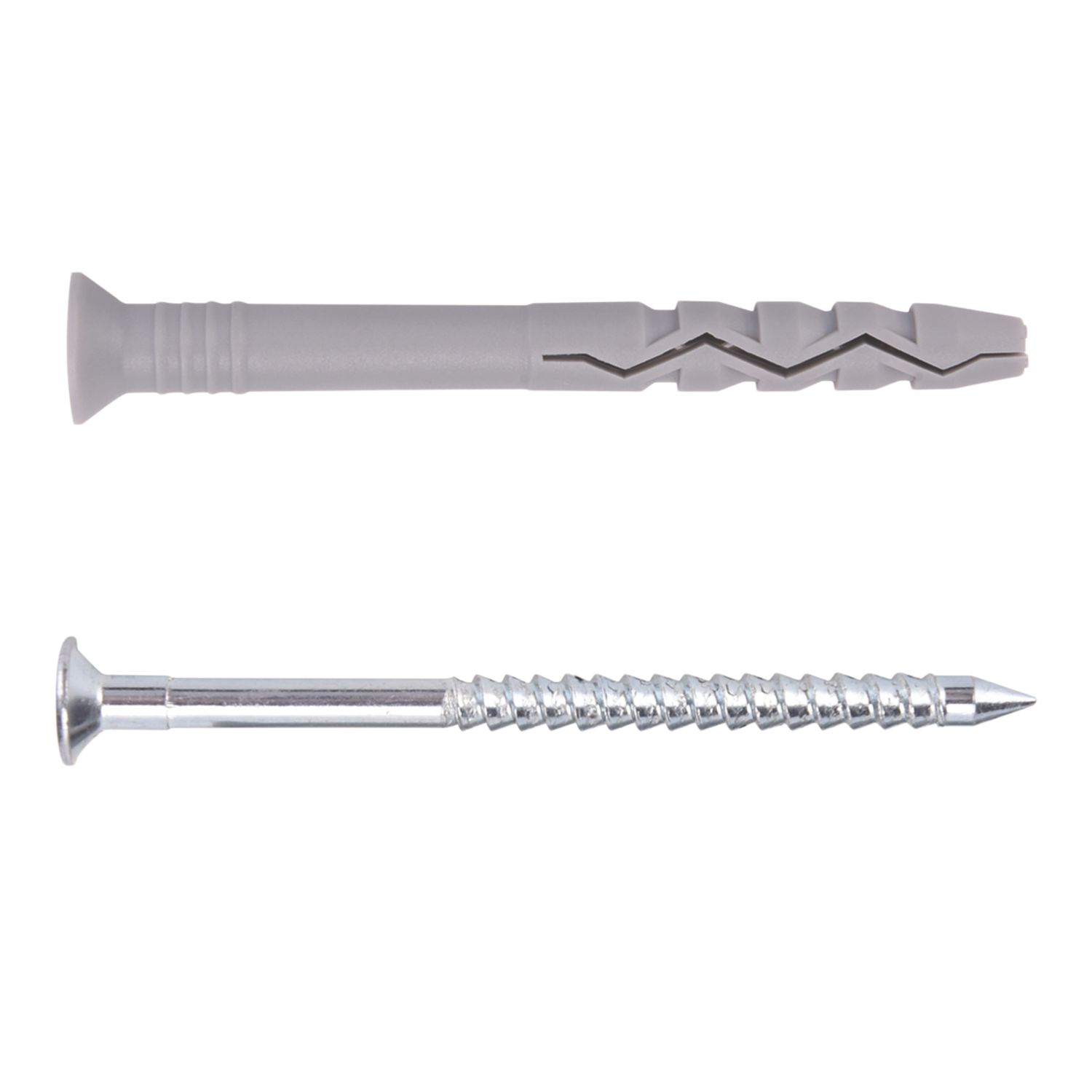 Easyfix Nylon & Steel Countersunk Head Hammer Fixings 8mm x 120mm 10 Pack (908YY)