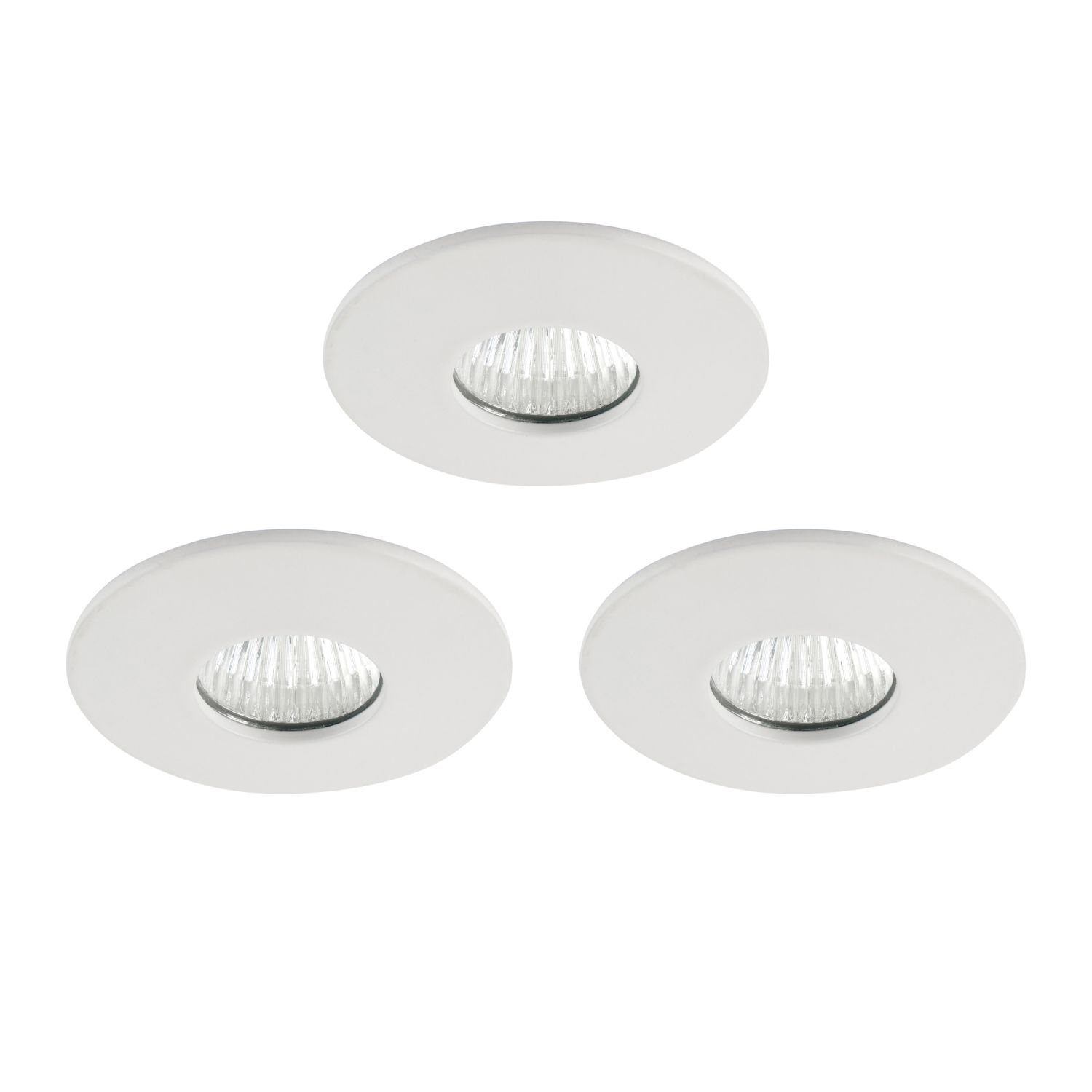 Saxby Vega Round LED Micro Downlights Matt White 12W 240lm 3 Pack (909RE)