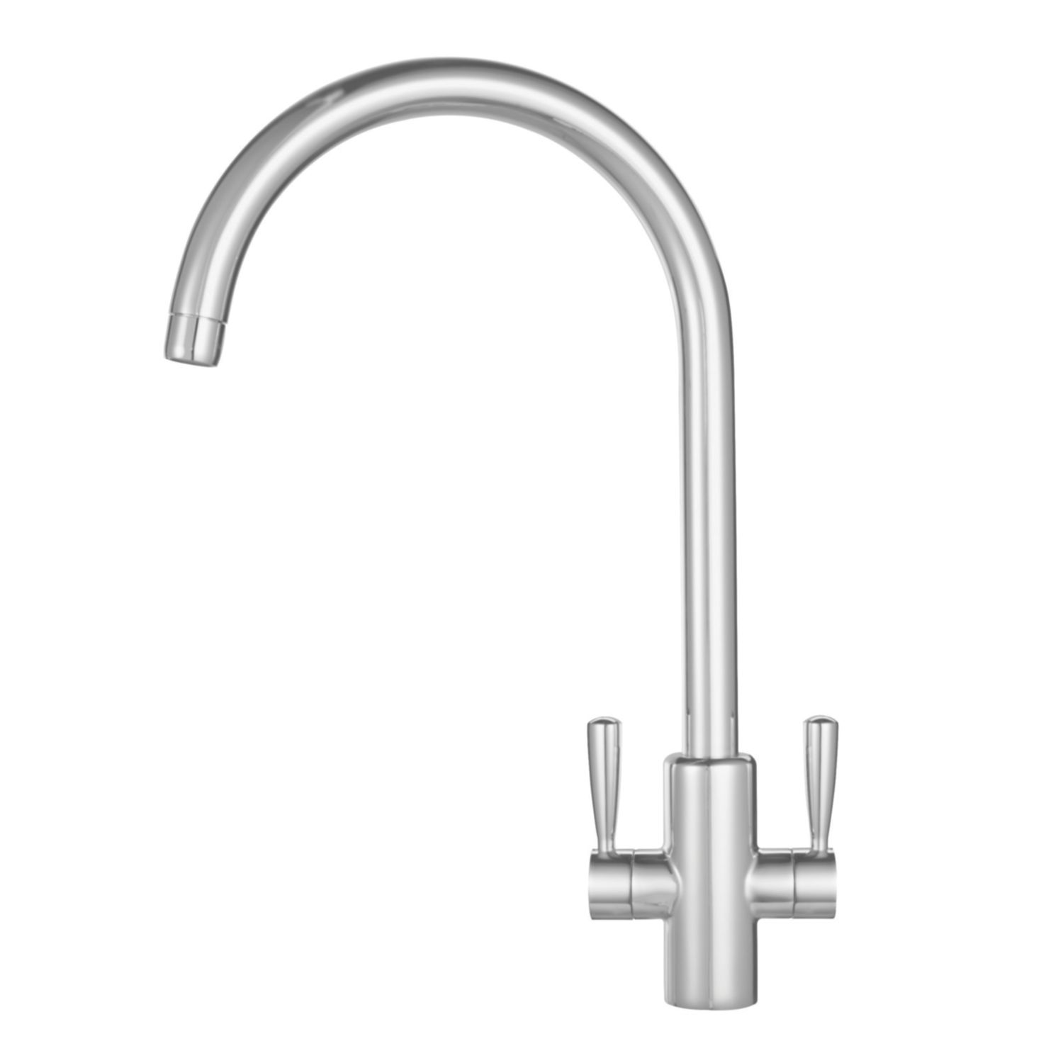 Franke Ascona Sink-Mounted Mono Mixer Kitchen Tap Silk Steel (91171)