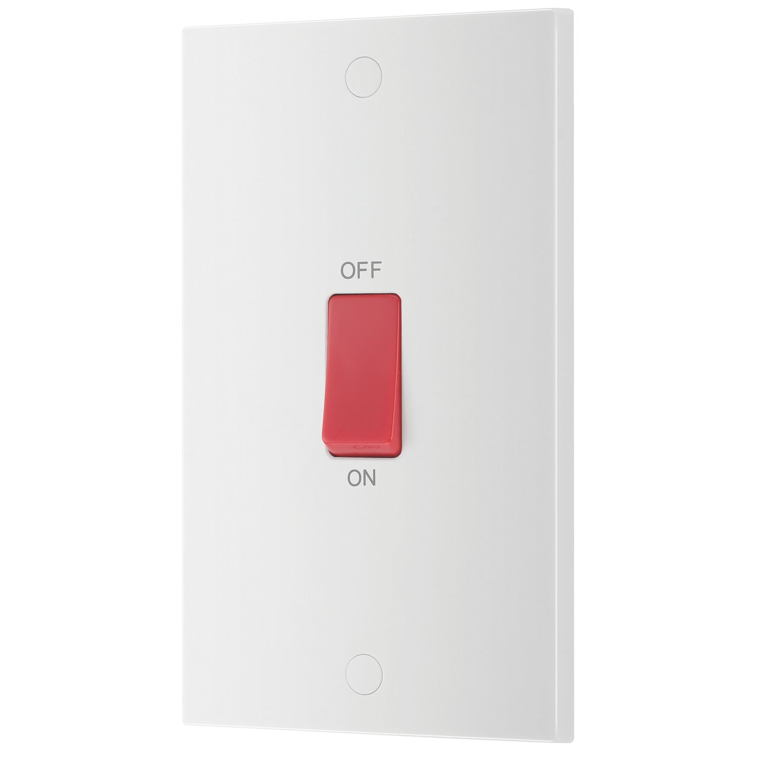 British General 900 Series 45A 2-Gang DP Cooker Switch White (91193)