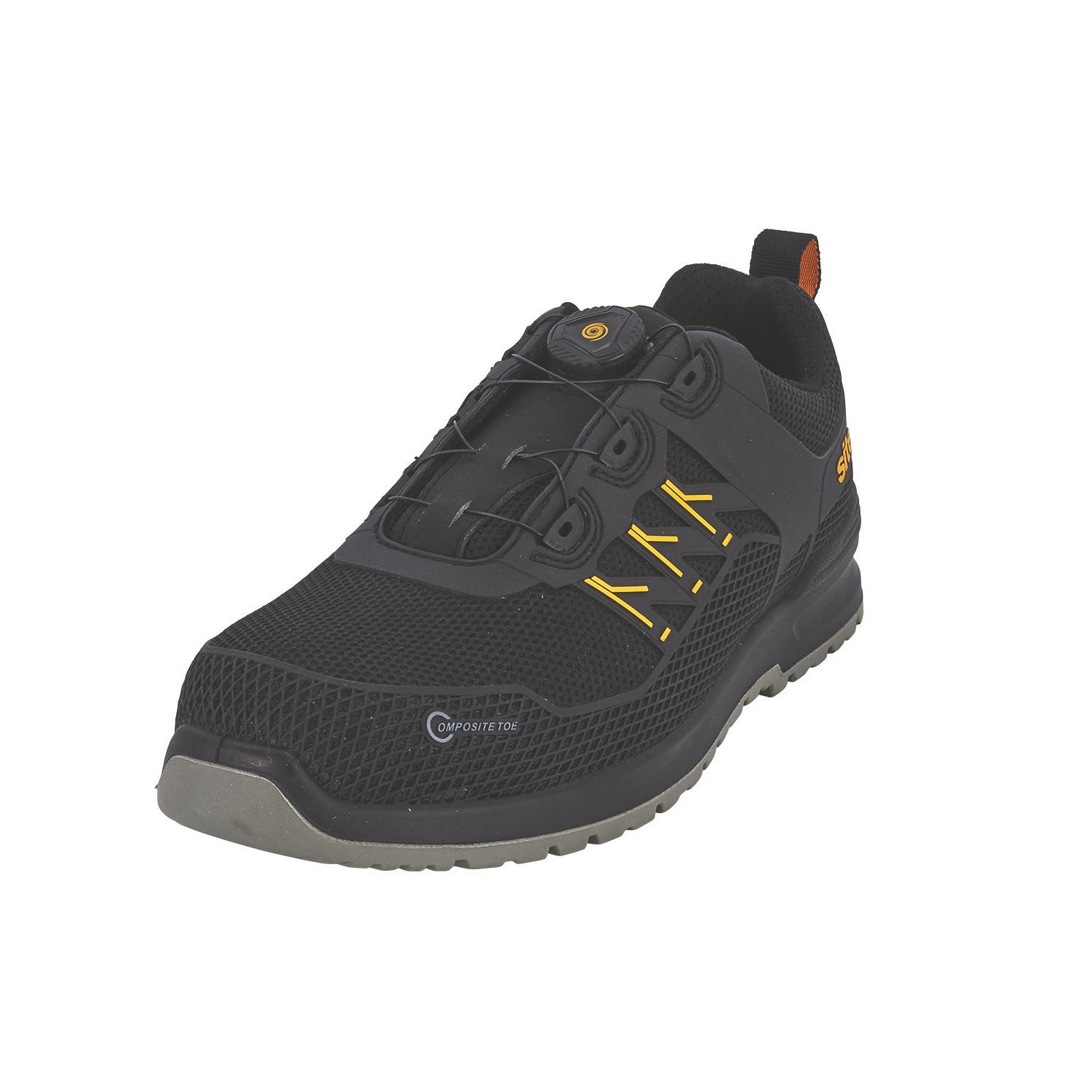 Site Druar Size 9 Black Safety Trainers (911YW)