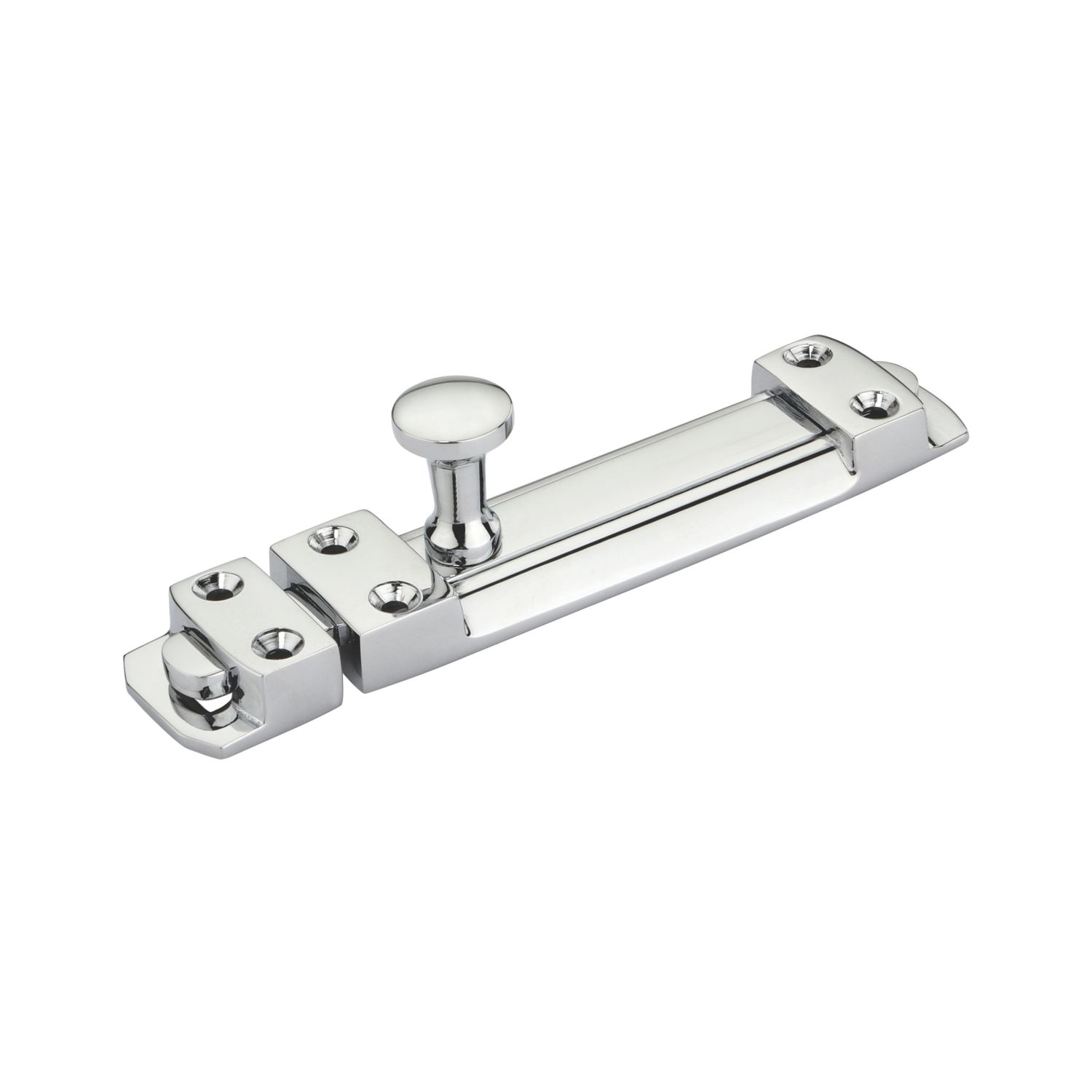 Smith & Locke Flat Door Bolt Polished Chrome 80mm (912TE)