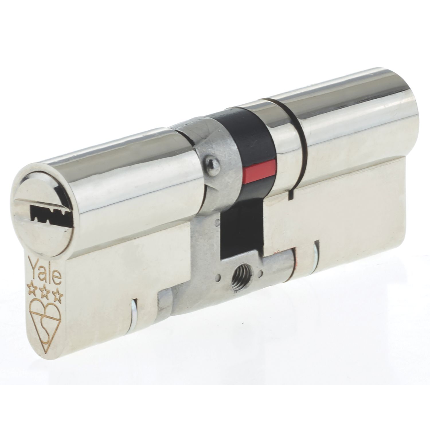 Yale Fire Rated 3 Star Platinum Double Euro Cylinder 50-50 (100mm) Satin Nickel (912YW)