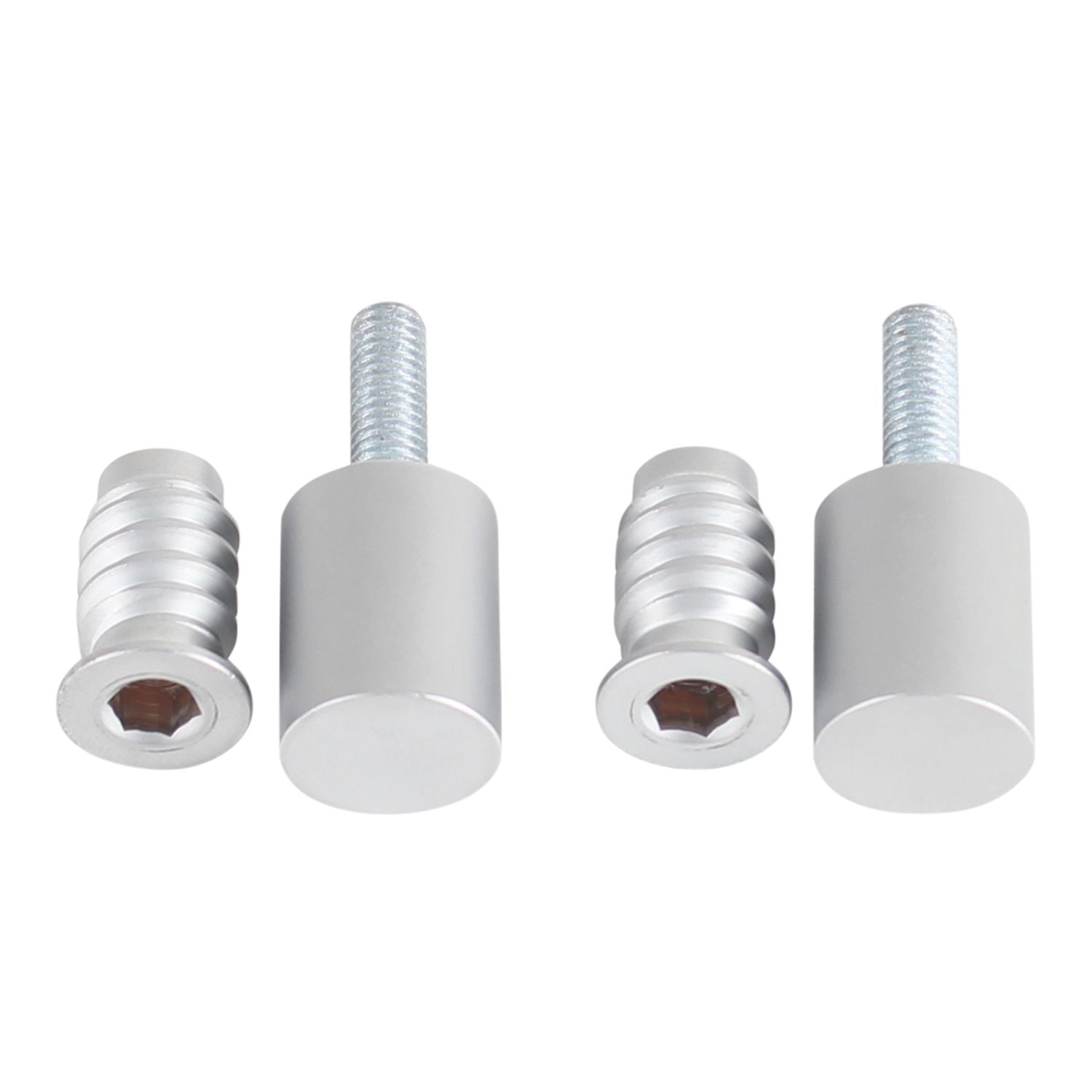 Smith & Locke 49mm Sash Stops Satin Chrome 2 Pack (912YX)