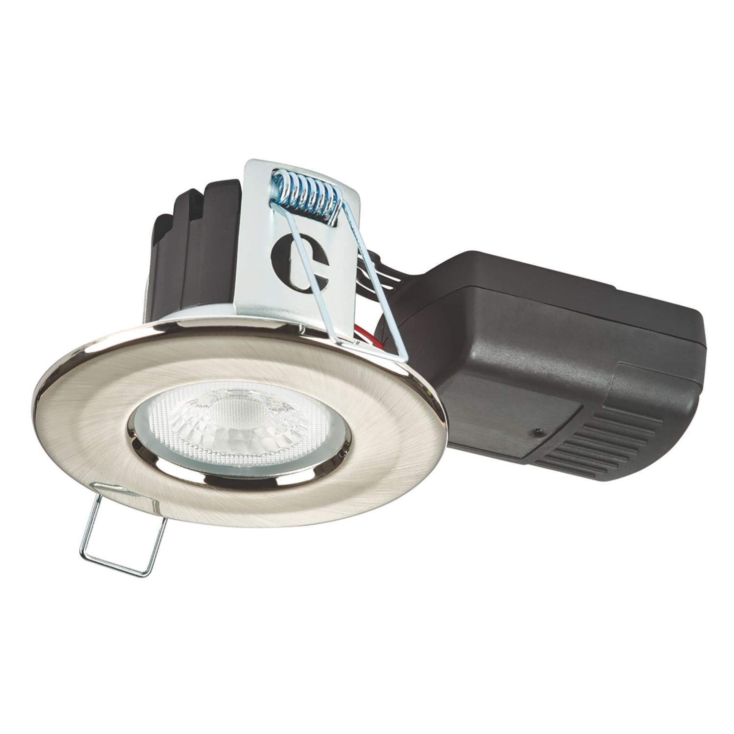 Collingwood H2 Lite 500 Fixed Fire Rated LED Downlight Brushed Steel 5W 500lm (913KR)