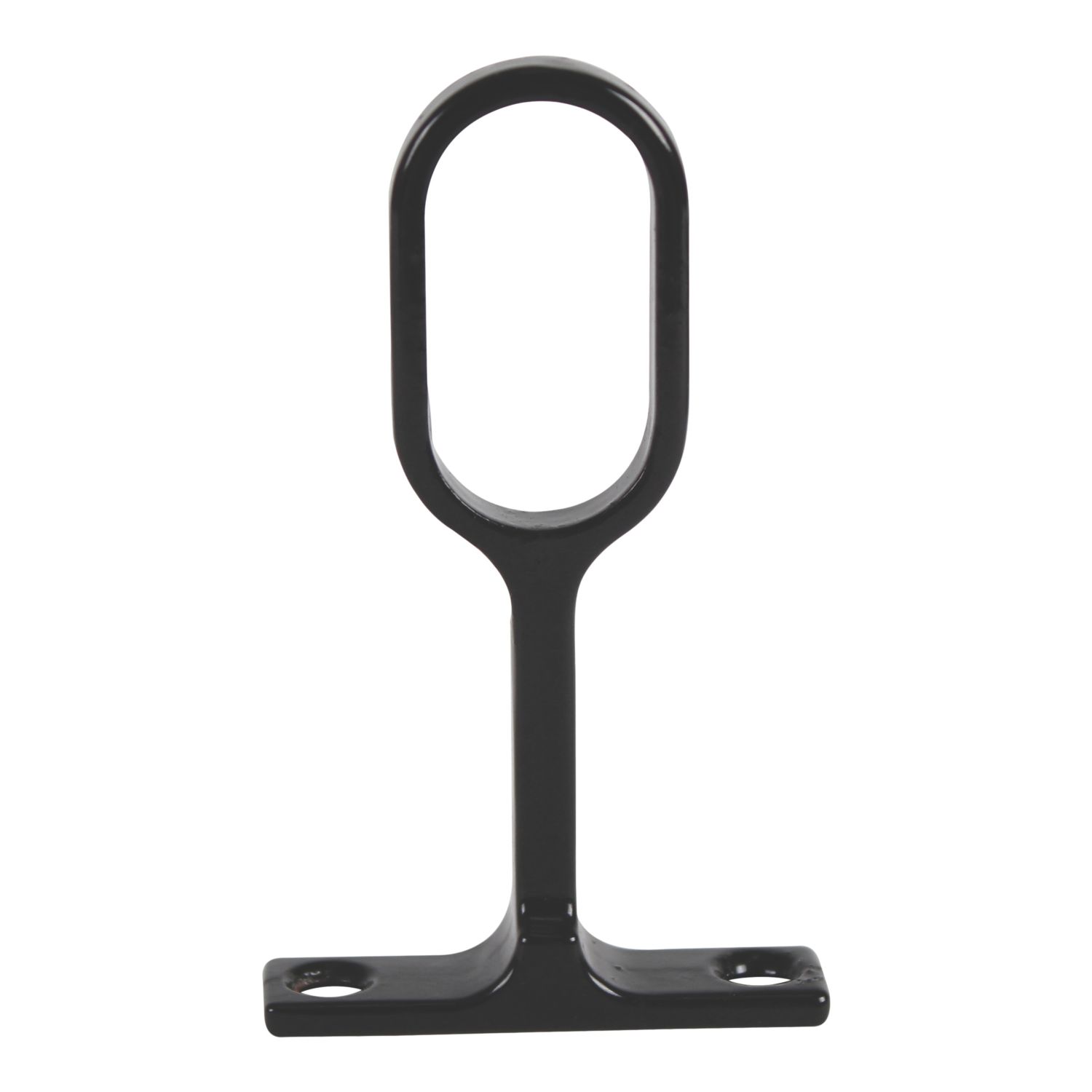 Essentials Oval Rail Centre Bracket Black 30mm (913TA)