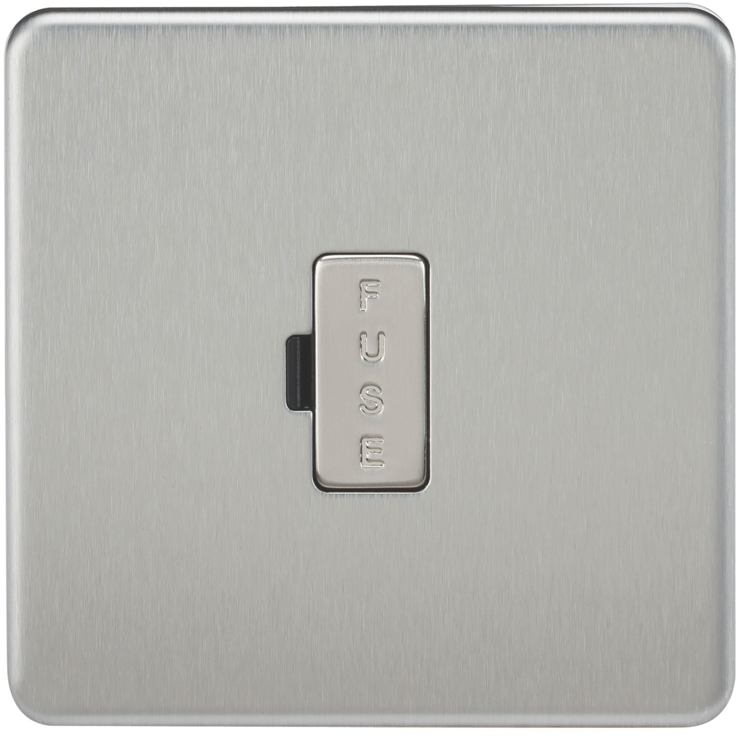 Knightsbridge 13A Unswitched Fused Spur Brushed Chrome (913TY)