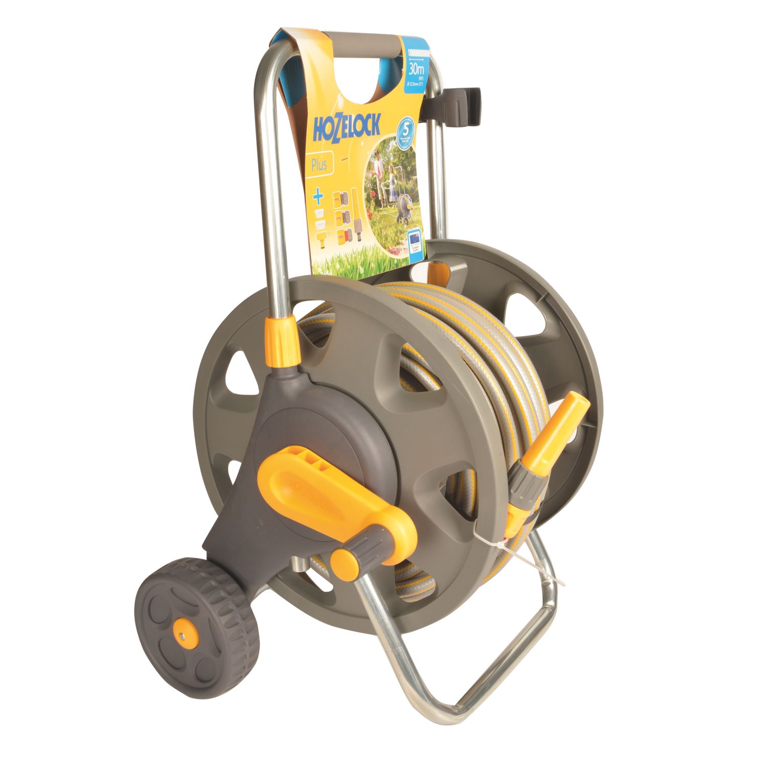 Hozelock Assembled Hose Cart Kit 12.5mm x 30m 7 Piece Set (915RE)