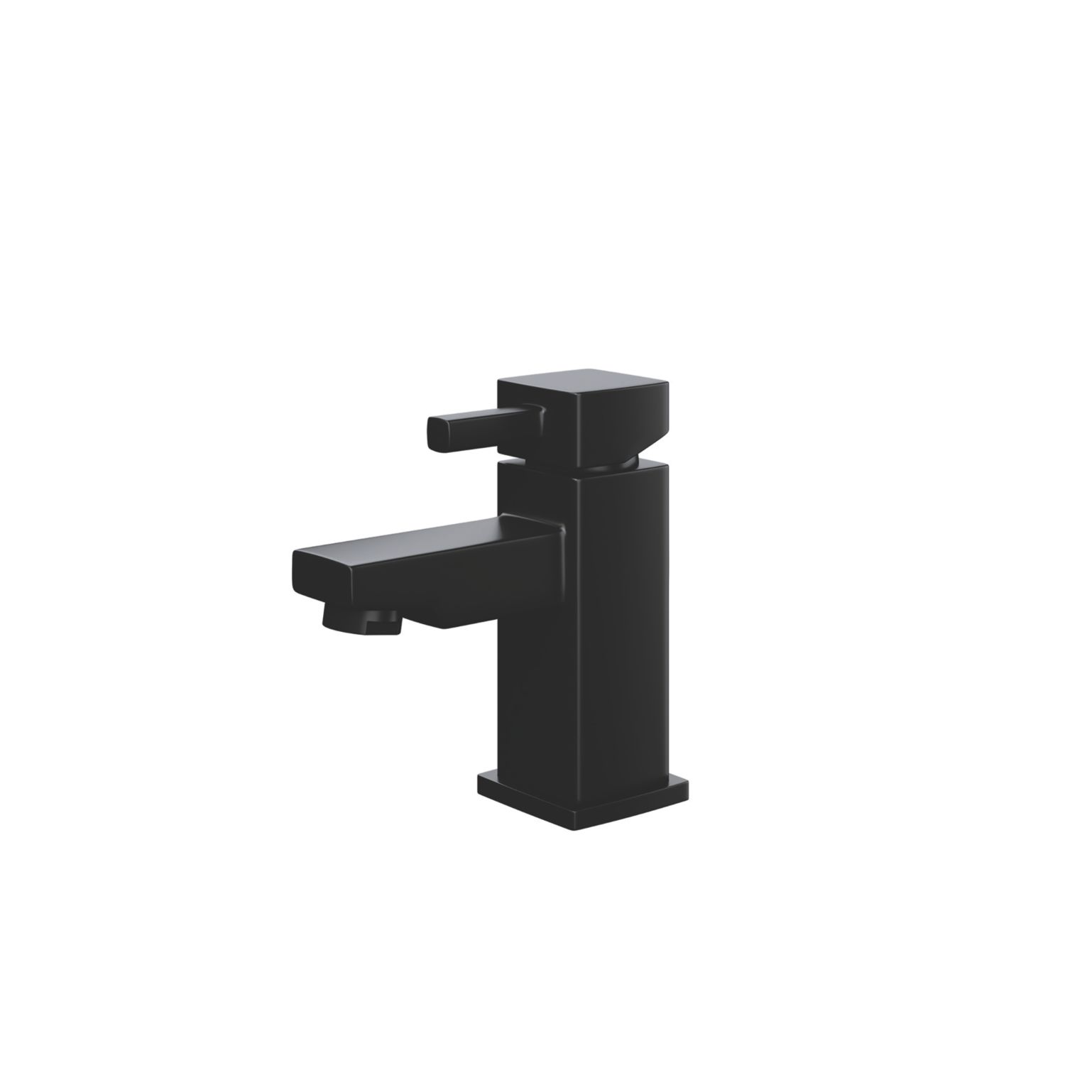 ETAL Ella Matt Black 138mm Cloakroom Lever Mono Basin Mixer Tap (915YU)