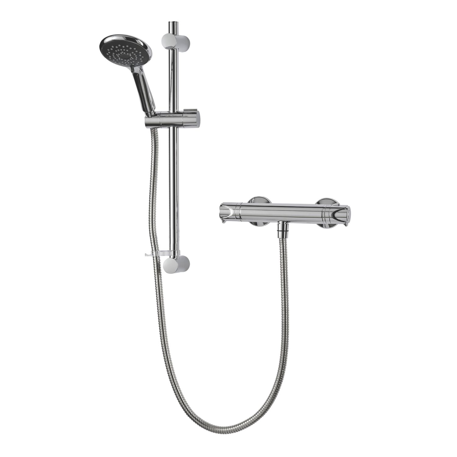 Triton Benito Rear-Fed Exposed Chrome Thermostatic Mixer Shower (9164T)
