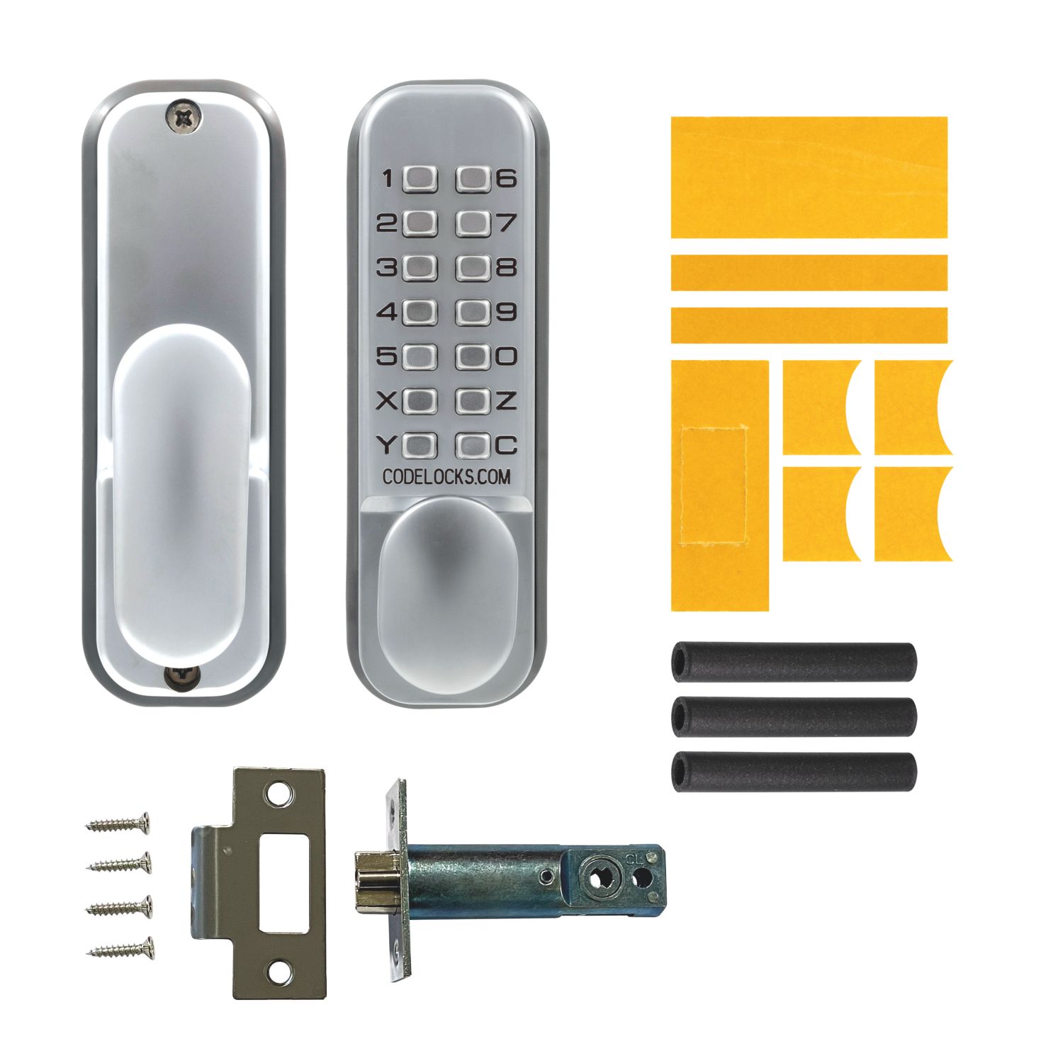 Codelocks Fire Rated Push-Button Lock with Mortice Latch 38mm (916KK)