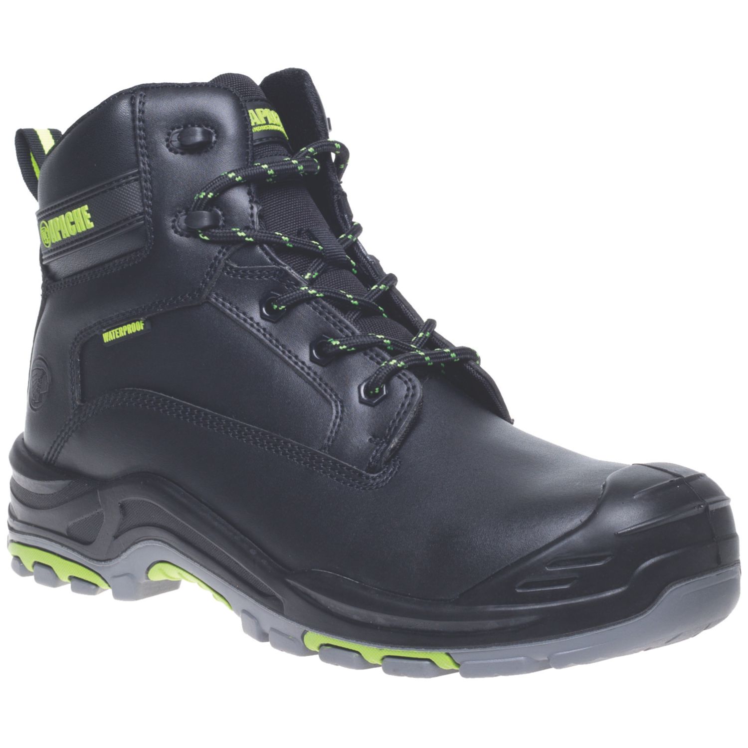 Apache ATS Dakota Size 11 Black Waterproof Safety Boots (917JH)