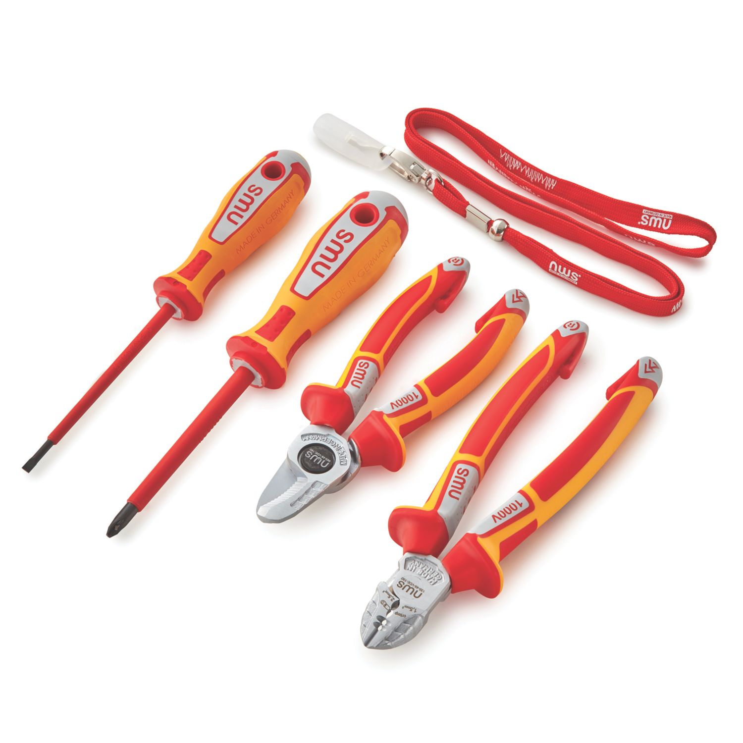 NWS N787 VDE Pliers, Cutters & Screwdriver Set 5 Pieces (917YN)