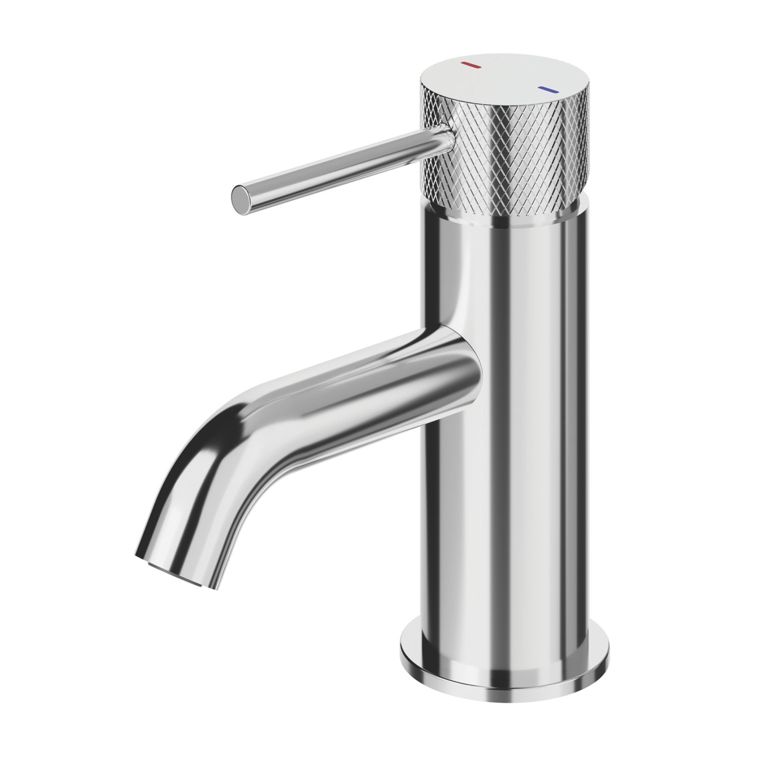Swirl Melba Chrome 143mm Standard Lever Mono Basin Mixer Tap With Clicker Waste (918XX)