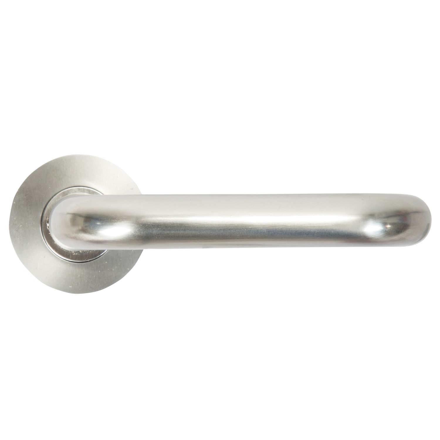 Dorma Pure 8100 Lever on Rose Door Handles Pair Satin Stainless Steel (9199P)