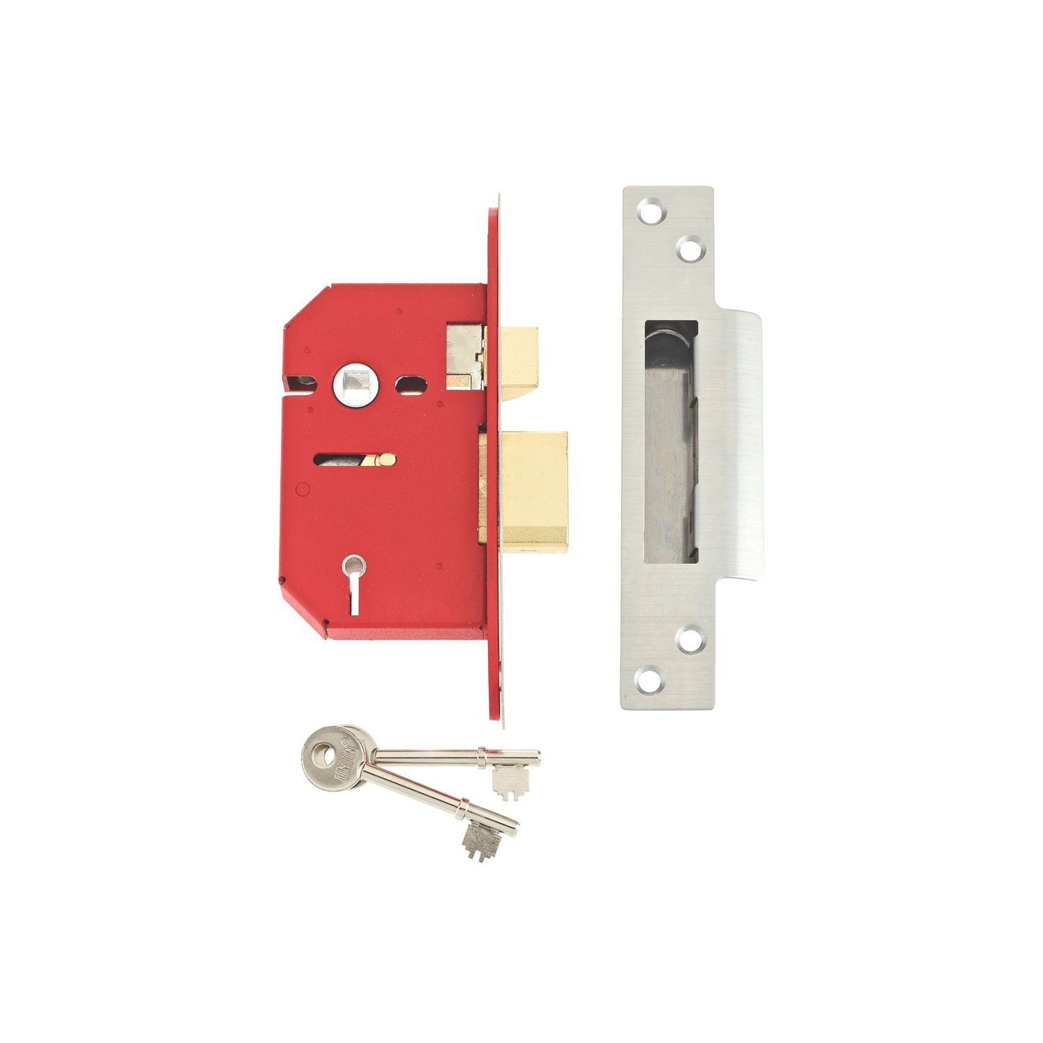 Union Fire Rated 5 Lever Stainless Steel Mortice Sashlock 68mm Case - 45mm Backset (9200D)