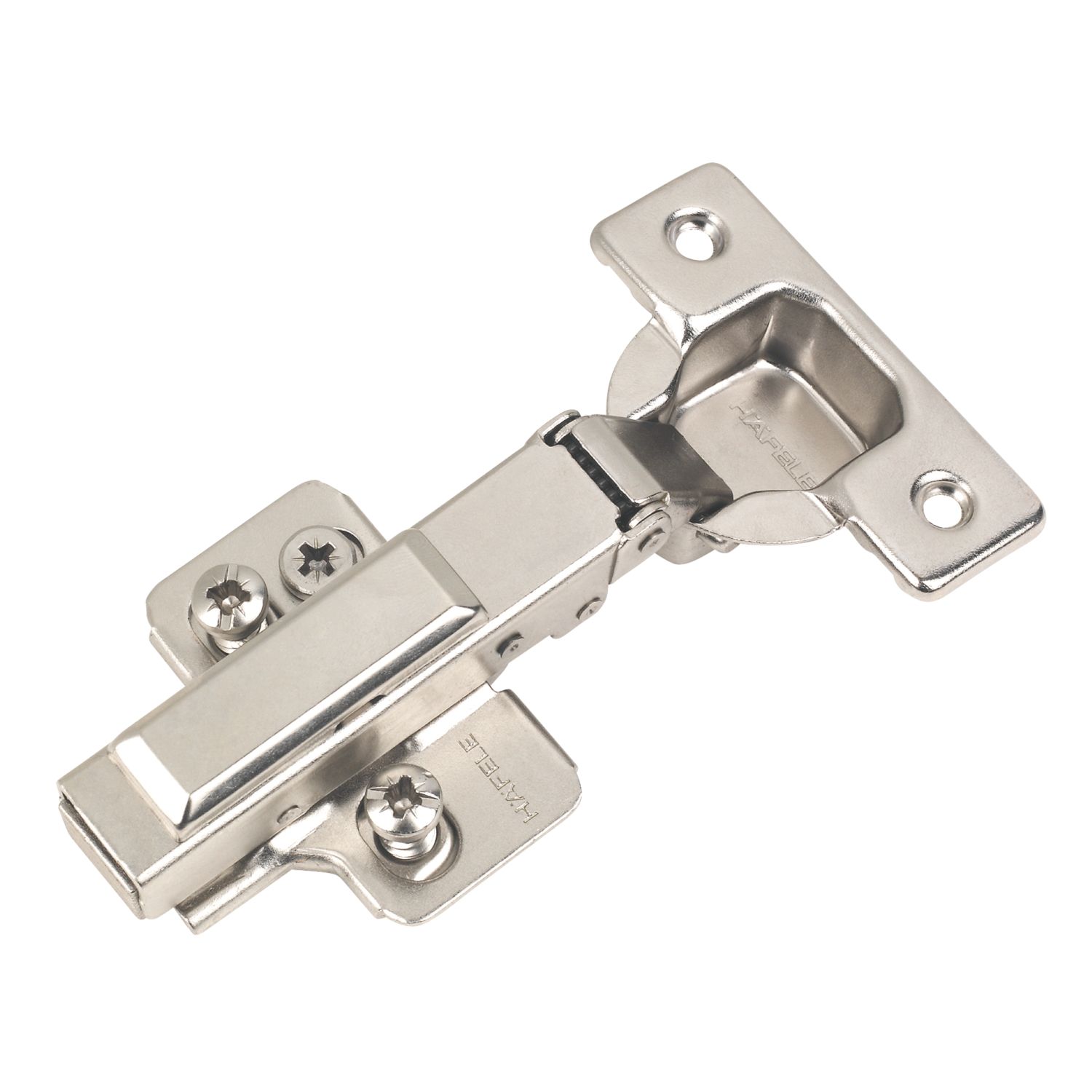 Hafele Steel 110° Soft-Close Clip-On Concealed Hinges 64mm 2 Pack (9205J)