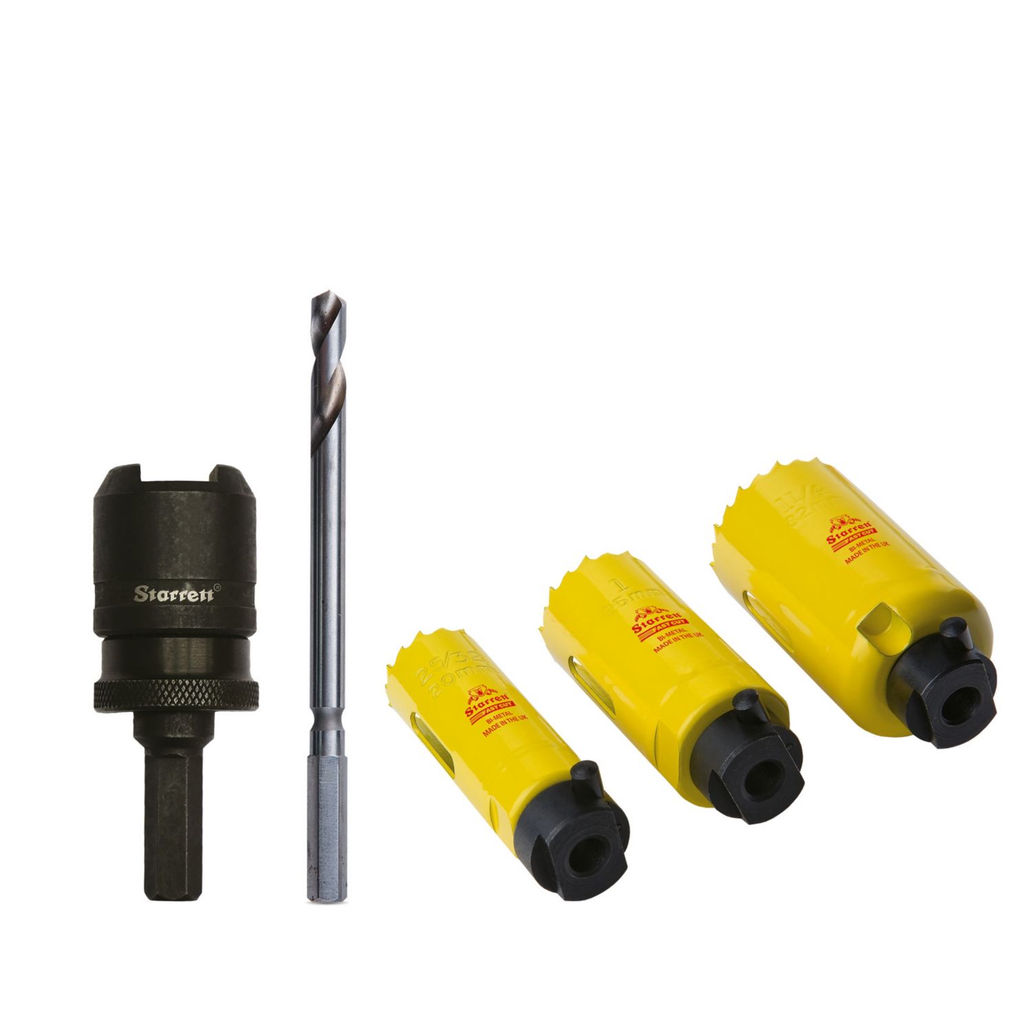 Starrett Kwik-Change 3-Saw Multi-Material Fast Cut Electricians Holesaw Set (920RF)