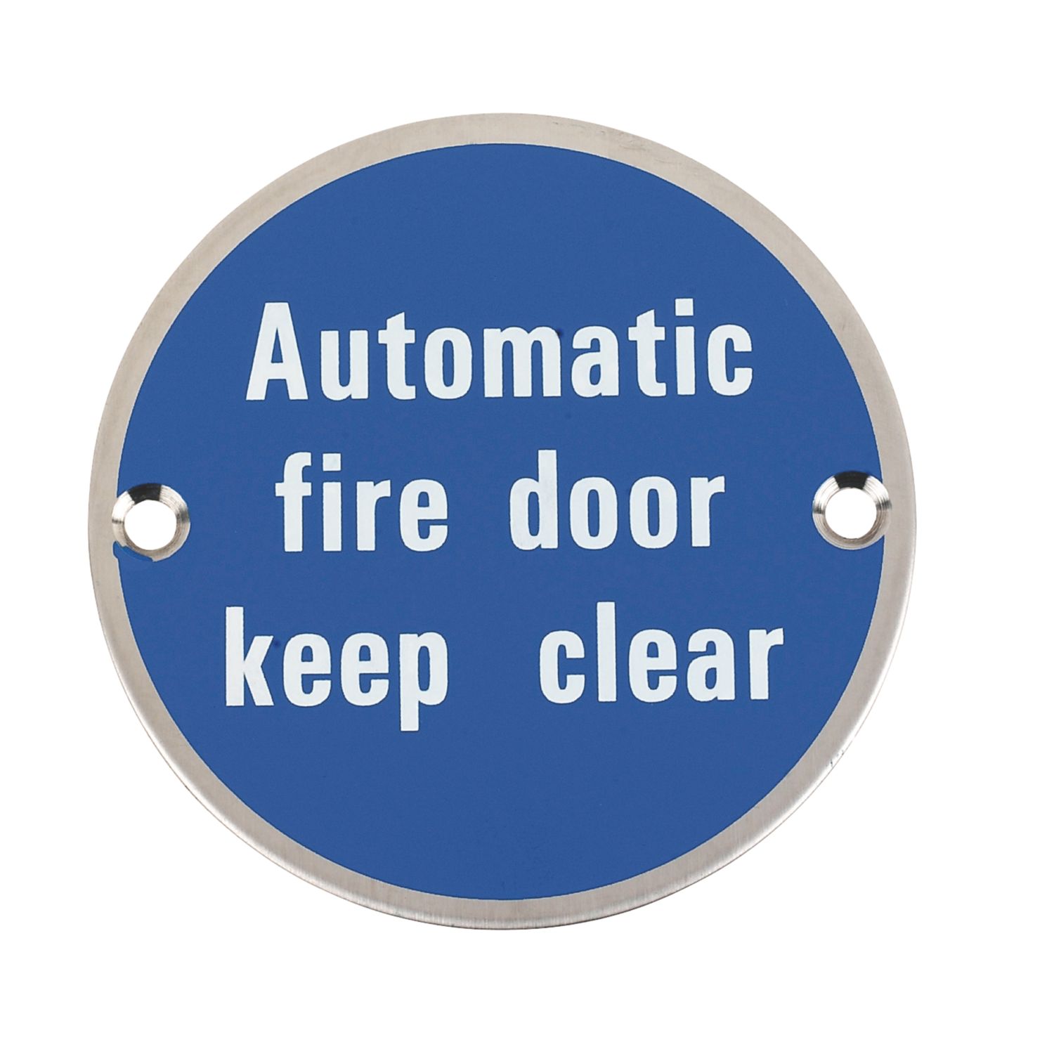 Essentials Automatic Fire Door Keep Clear Sign 76mm (92181)