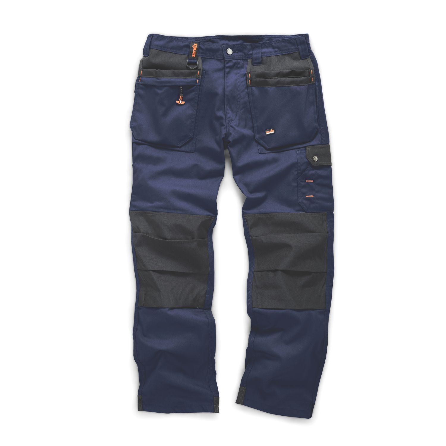 Scruffs Worker Plus Work Trousers Navy/Black 32" W 32" L (922GV)