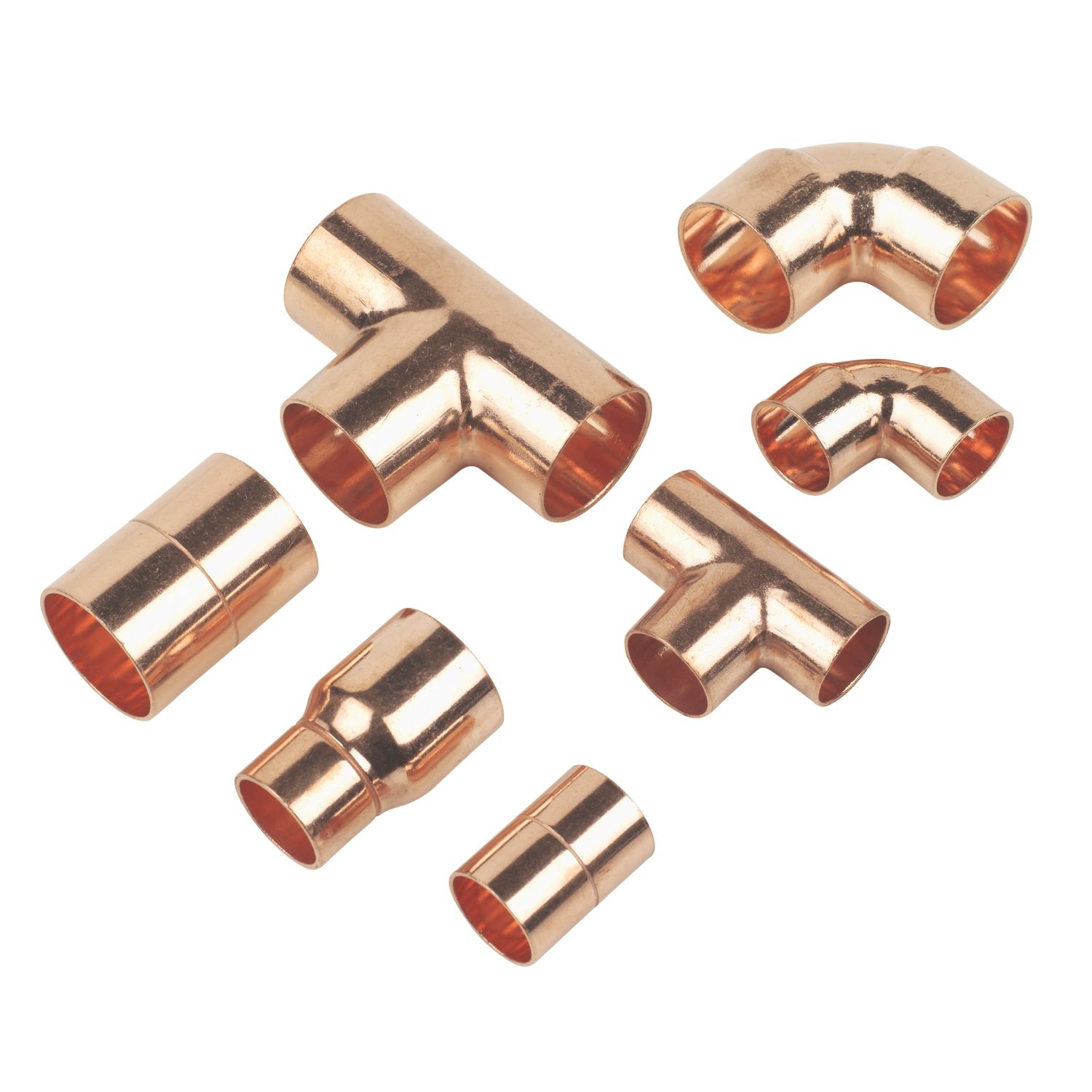 Flomasta Copper End Feed Fittings Pack 300 Piece Set (92324)