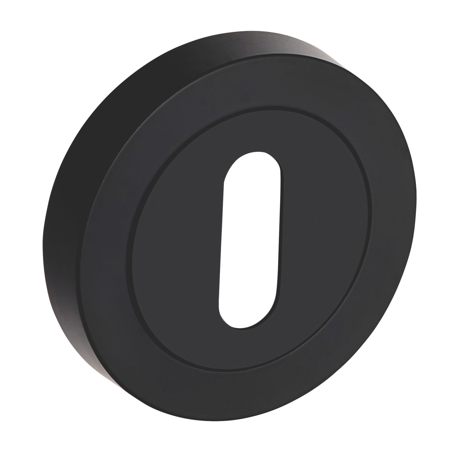 Smith & Locke Standard Escutcheon (Single) Matt Black 50mm (924HY)