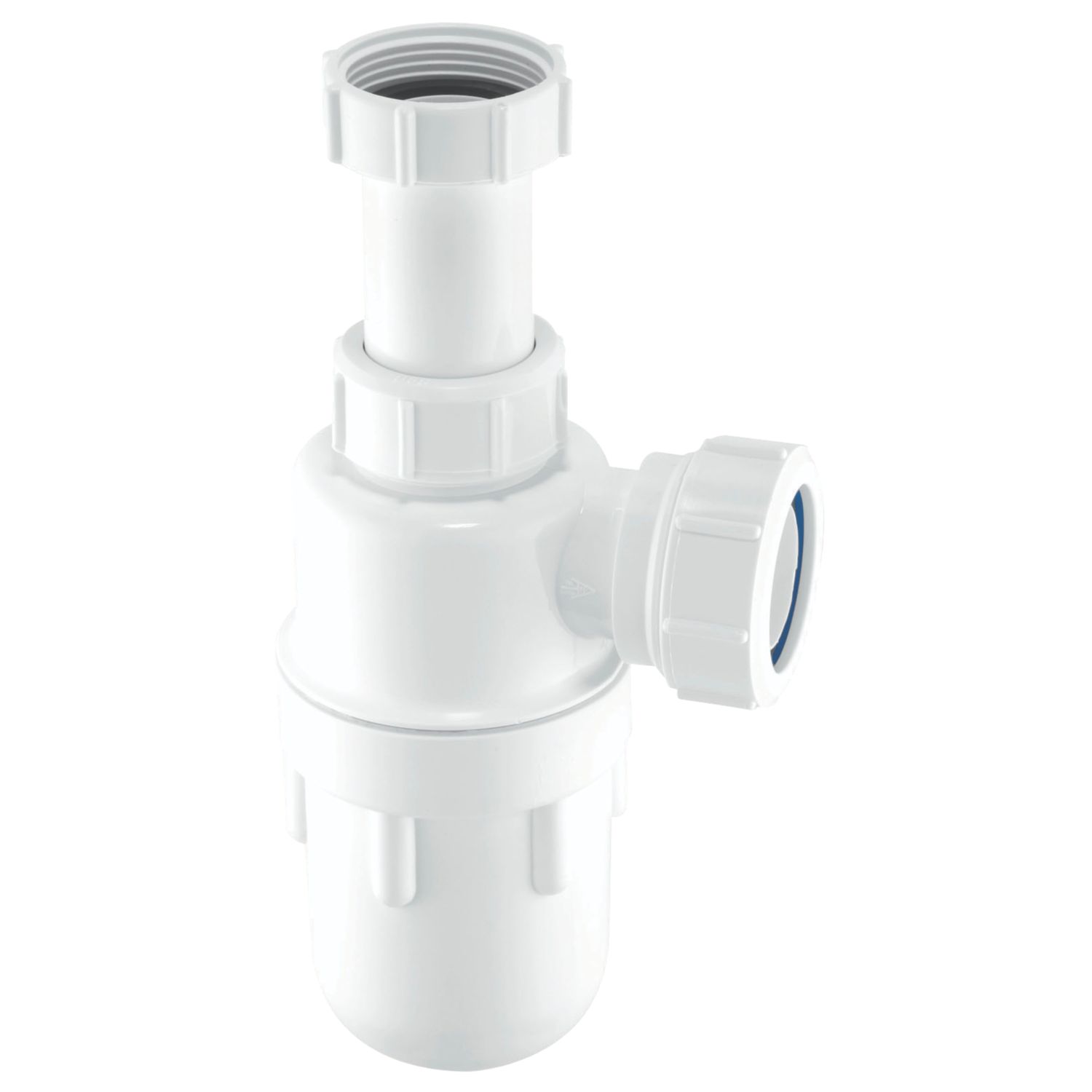 McAlpine Adjustable Inlet Bottle Trap White 40mm (92522)