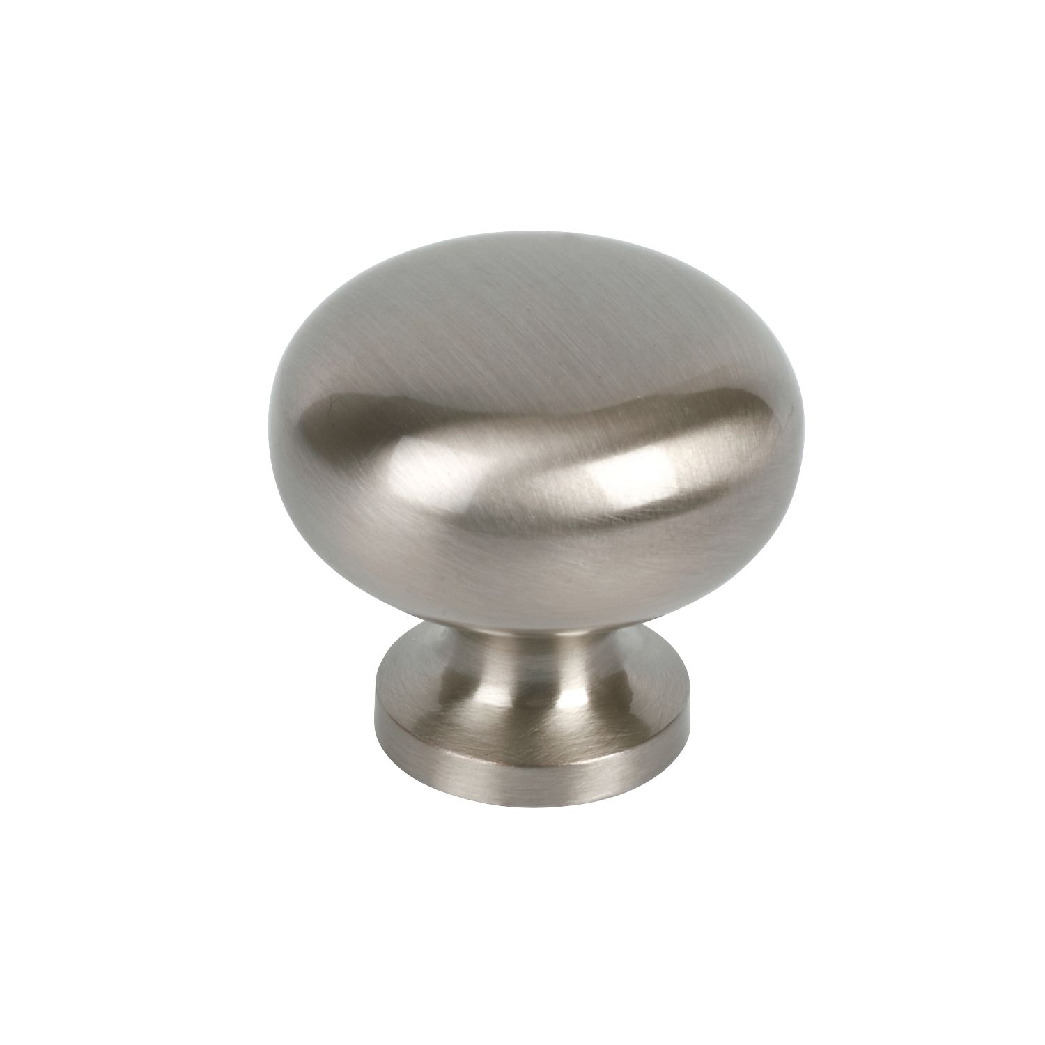 Essentials Sleek Round Knobs Satin Nickel 30mm 2 Pack (92604)