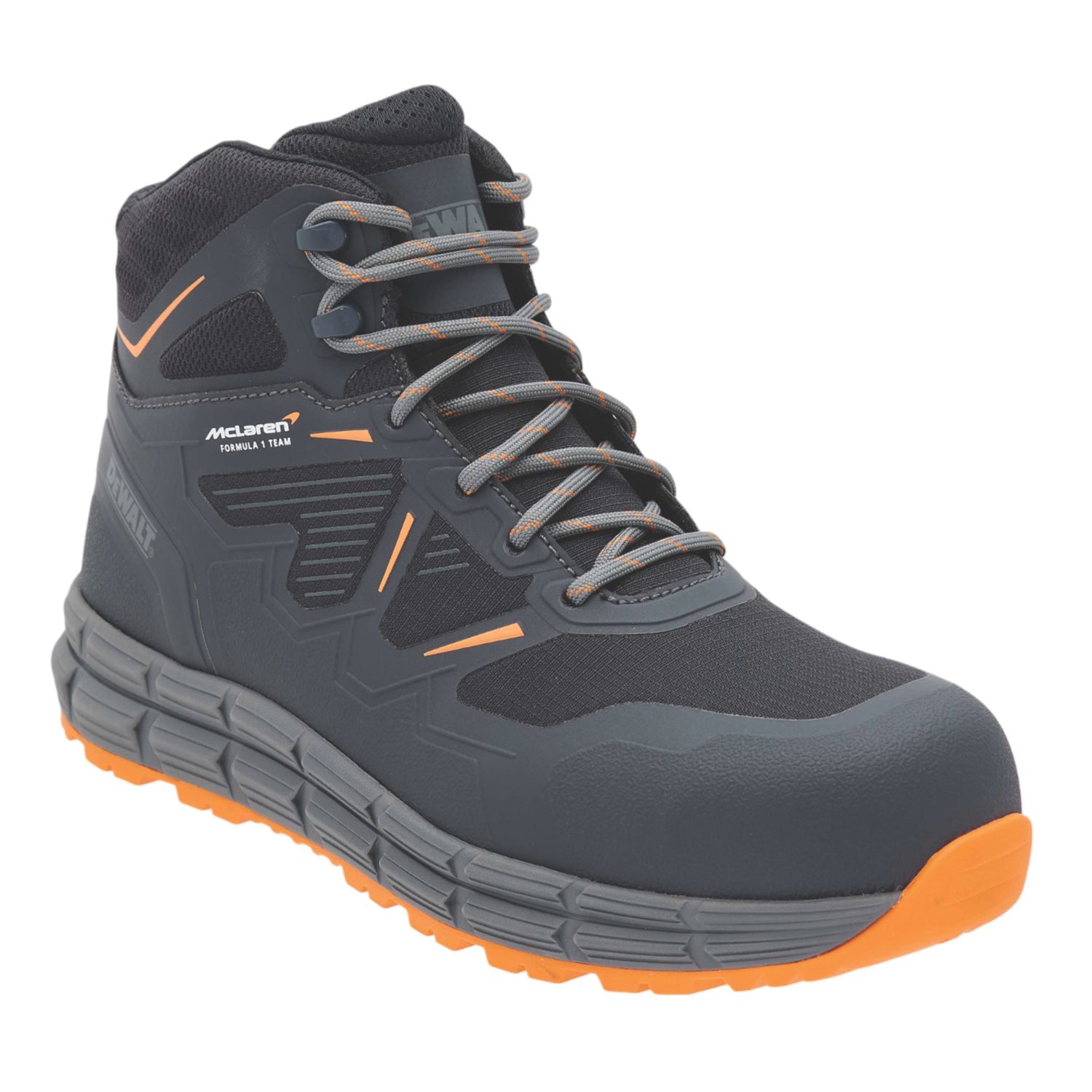 DEWALT McLaren F1 Team North Haven Size 7 Navy / Orange Safety Boots (926CH)