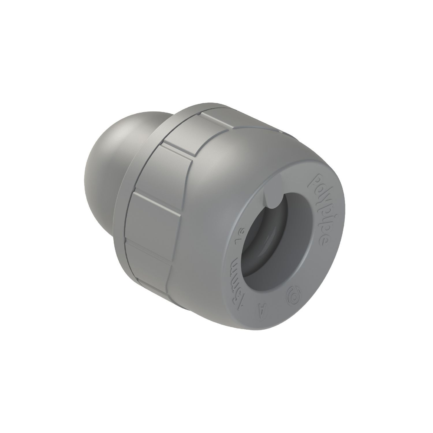 PolyPlumb Enhanced Plastic Push-Fit Socket Ends 15mm 10 Pack (9274D)