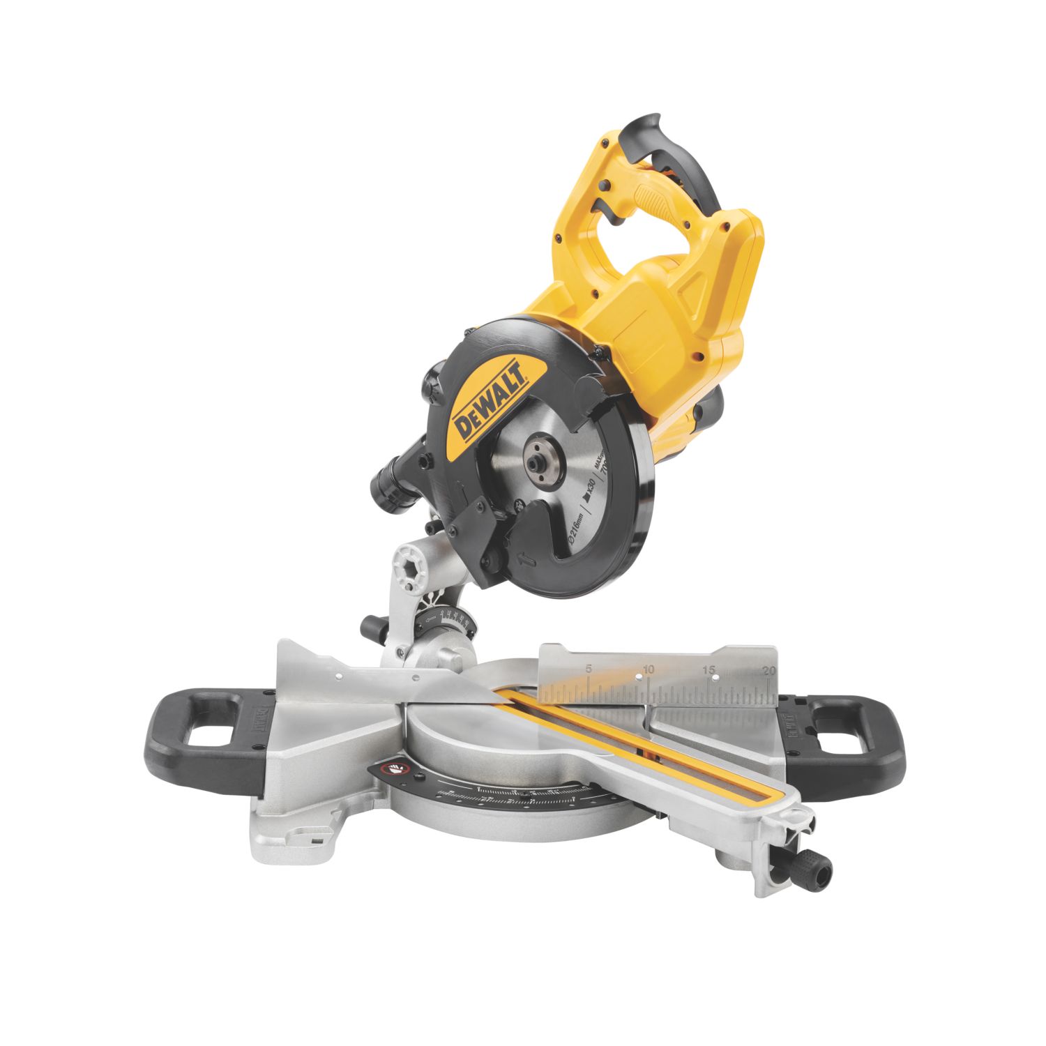 DEWALT DWS773-LX 216mm Electric Single-Bevel Sliding Compound Mitre Saw 110V (9289J)