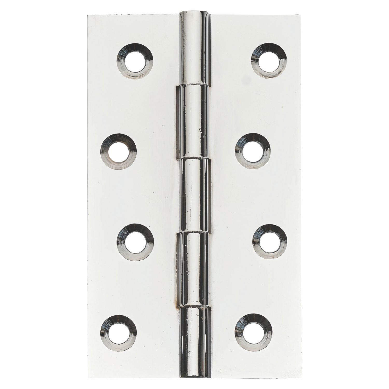 Polished Chrome Solid Drawn Butt Hinges 100mm x 60mm 2 Pack (928PR)