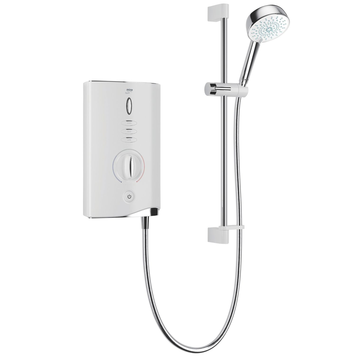 Mira Sport Max with Airboost White/Chrome 9kW Electric Shower (931PM)