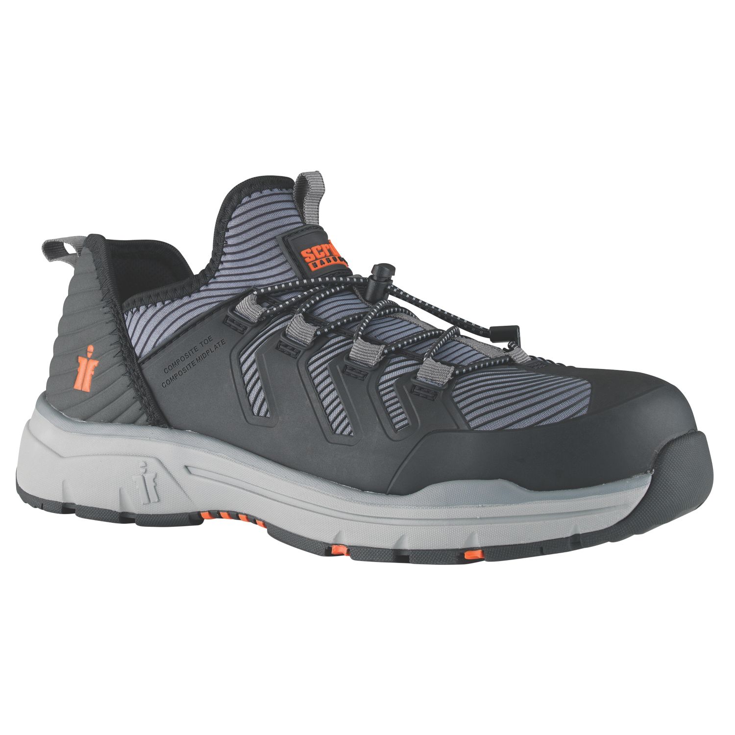 Scruffs Argon Size 3 Womens Black Safety Trainers (931VG)
