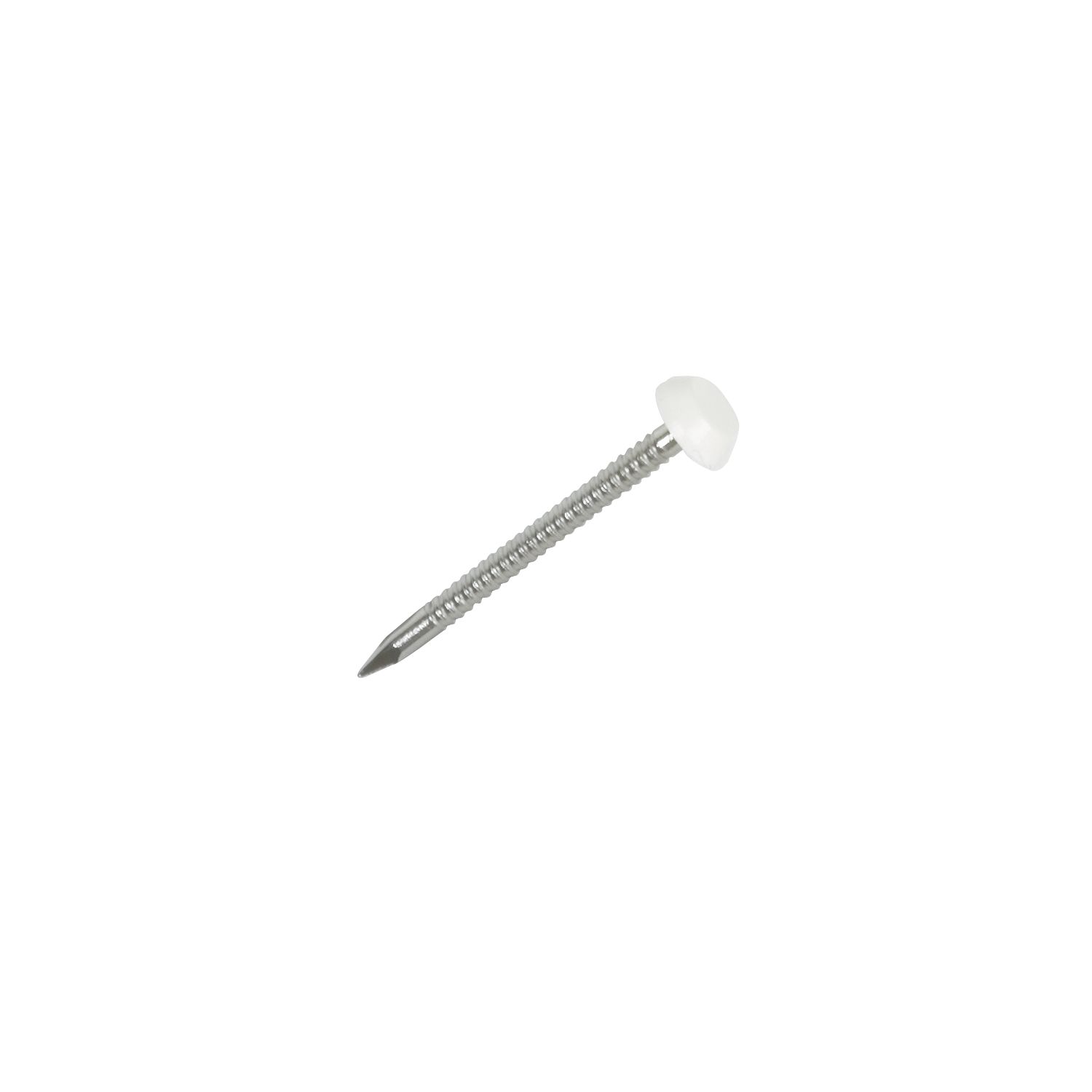 uPVC Nails White Head A4 Stainless Steel Shank 2mm x 30mm 250 Pack (93206)