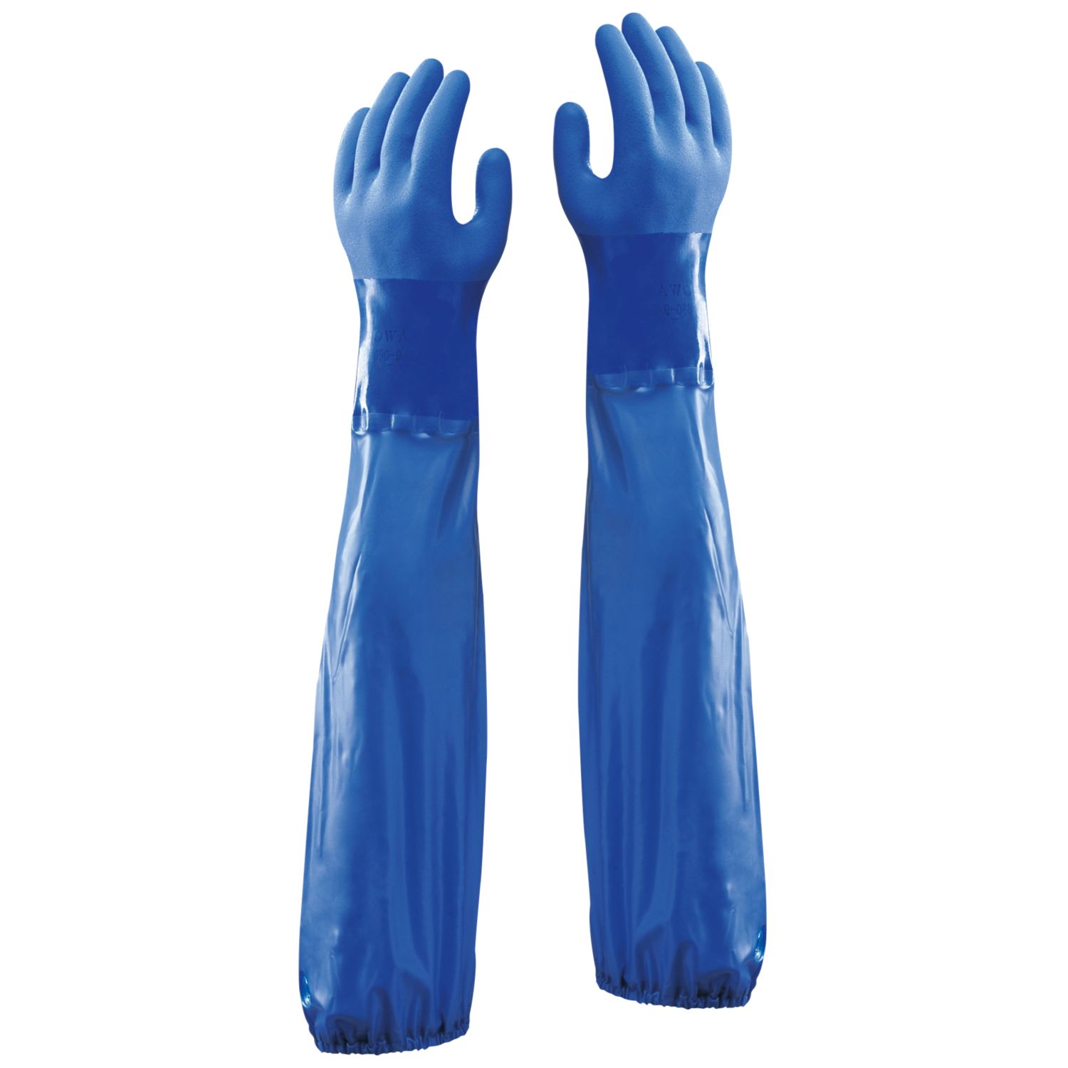 Showa 690 Chemical Hazard 25 1/2" Gauntlets Blue X Large (93546)
