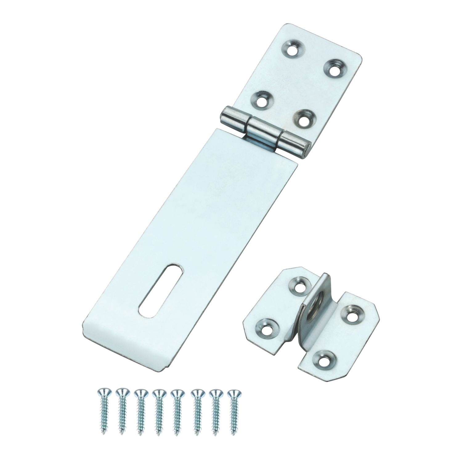 Smith & Locke Hasp & Staple Silver Zinc-Plated 120mm (938VE)